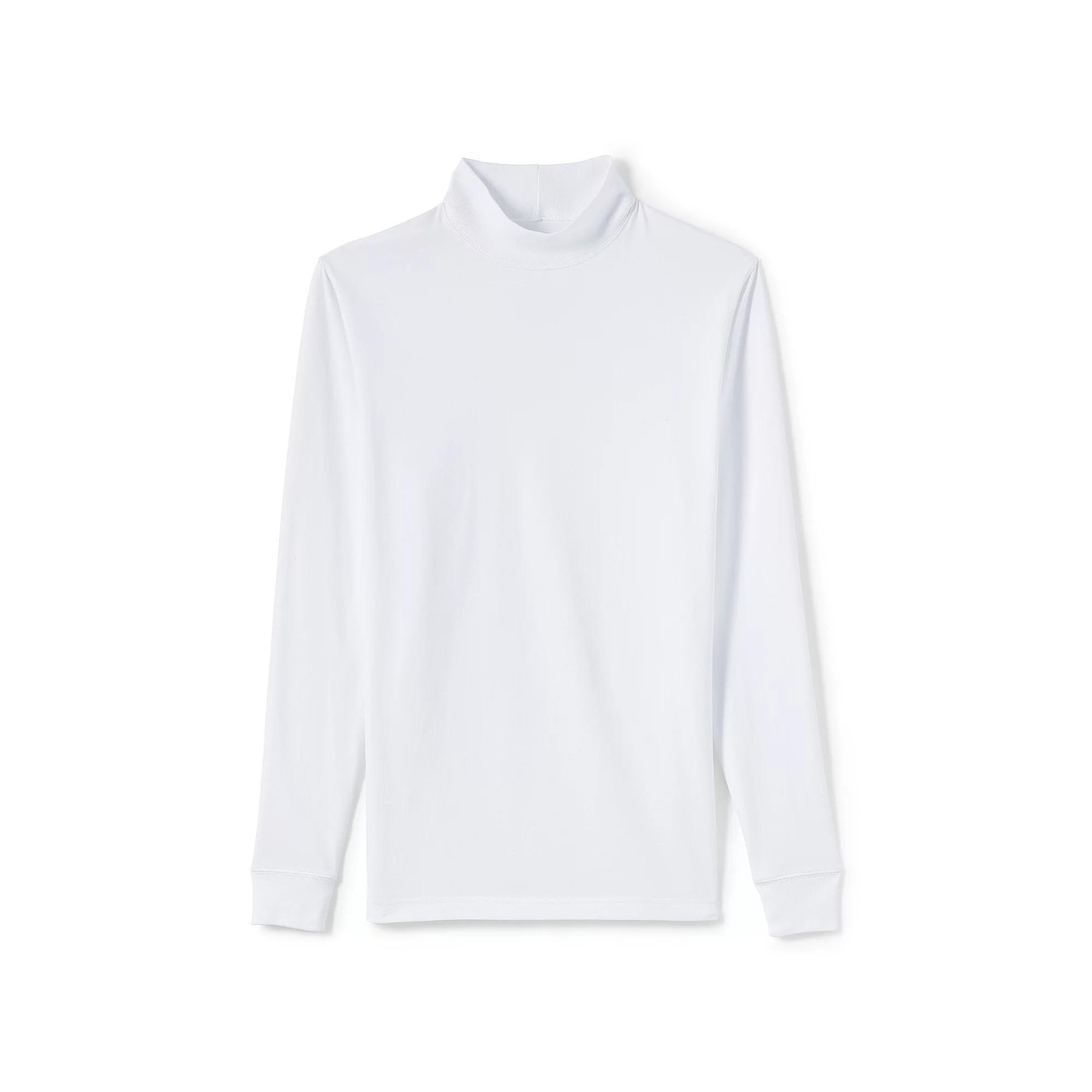 Big & Tall Lands' End Super Mock Turtleneck, Men's, Size: Medium Tall, White Product Image