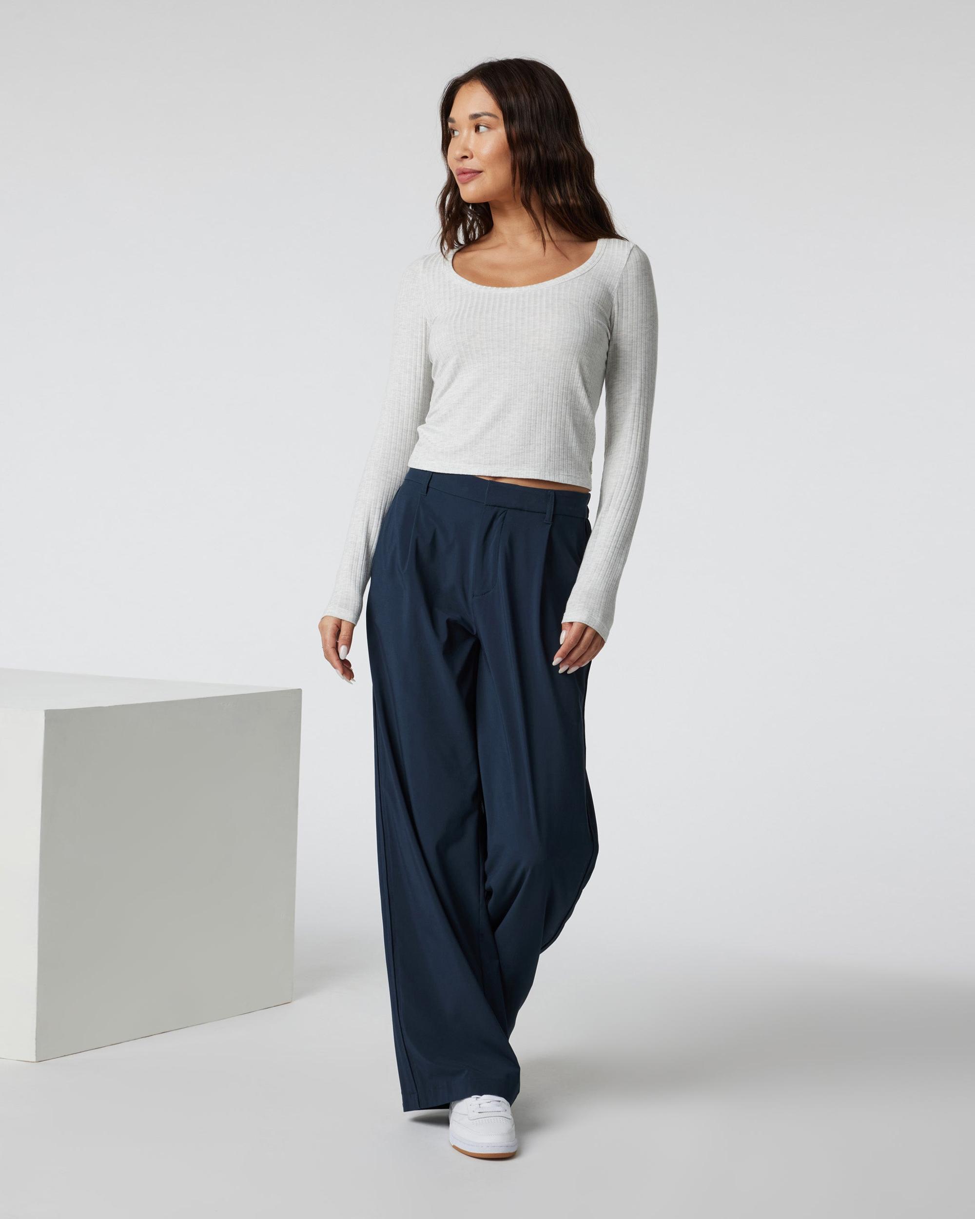 Long Sleeve Plie Top Product Image