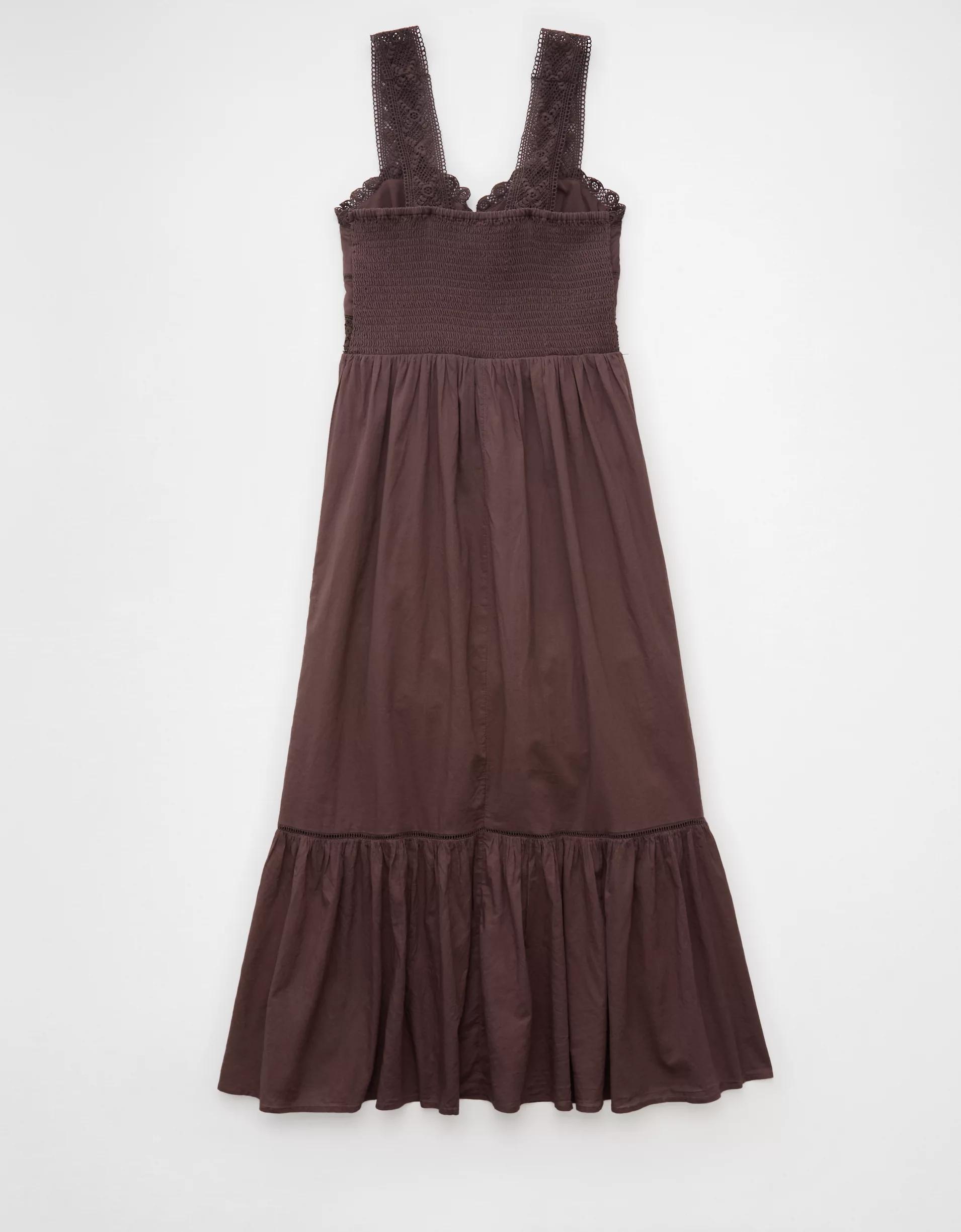 AE Catie Corset Crochet Midi Dress Product Image