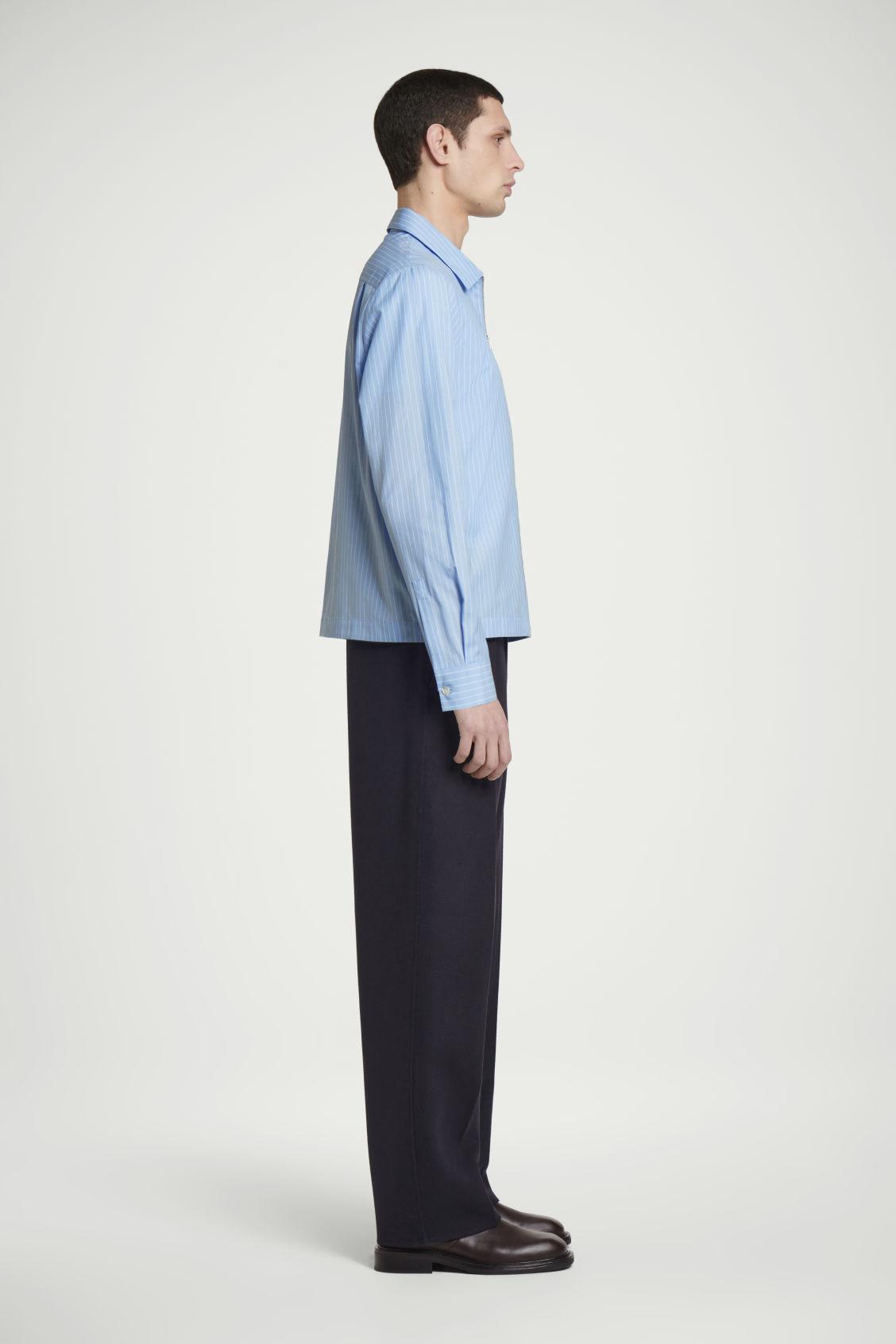 ZIPPED TWILL SHIRT Product Image
