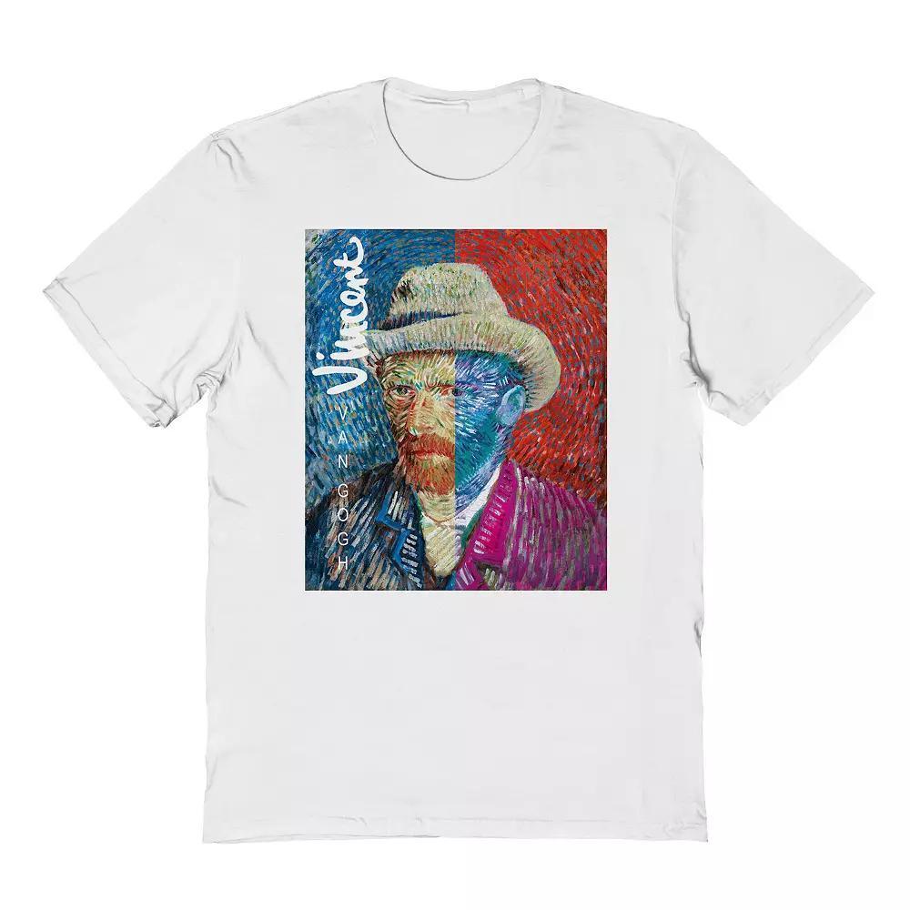 Men's apoh - Van Gogh Vincent Graphic Tee, Size: XL, White Product Image