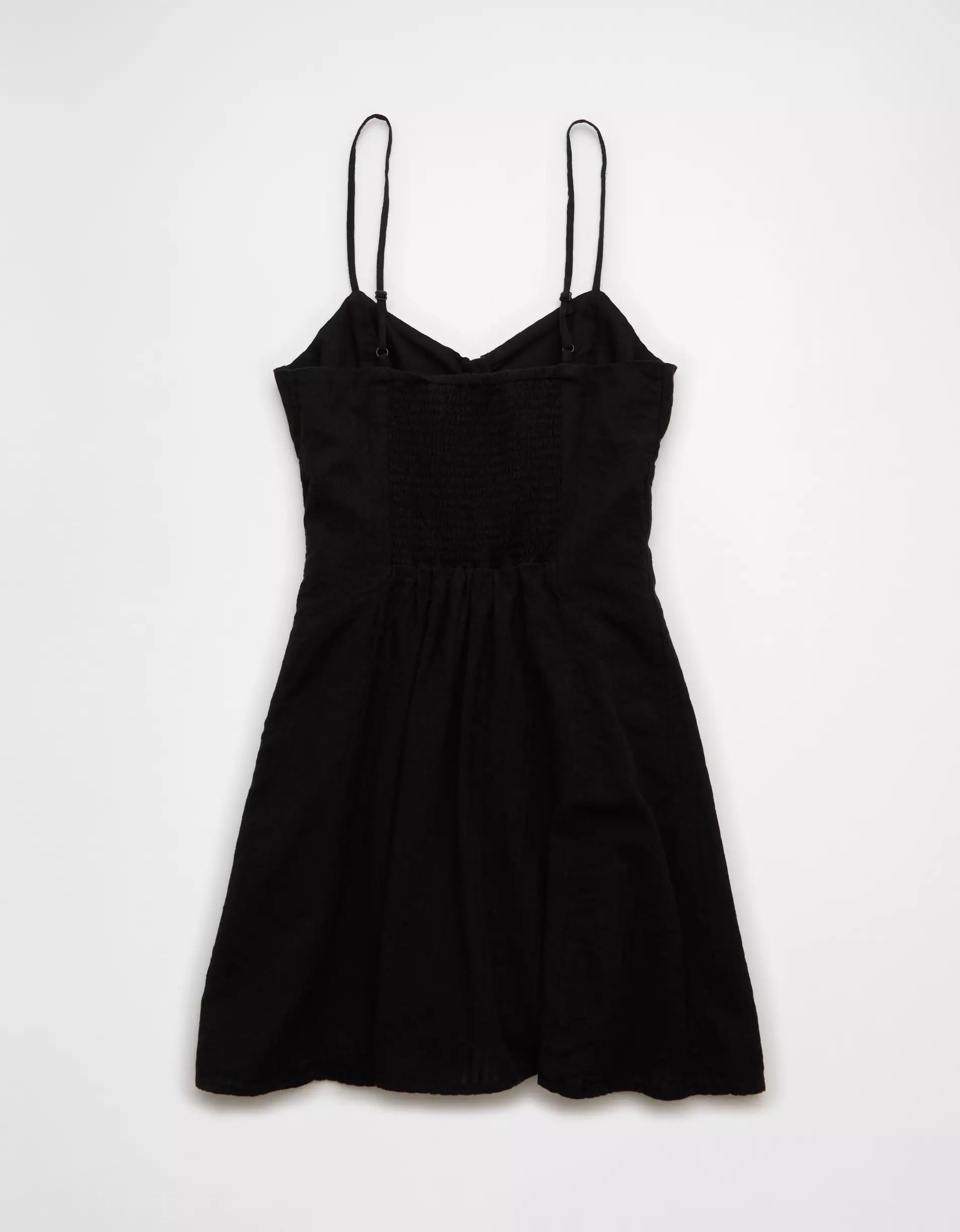 AE Sweetheart Button-Up Mini Dress Product Image