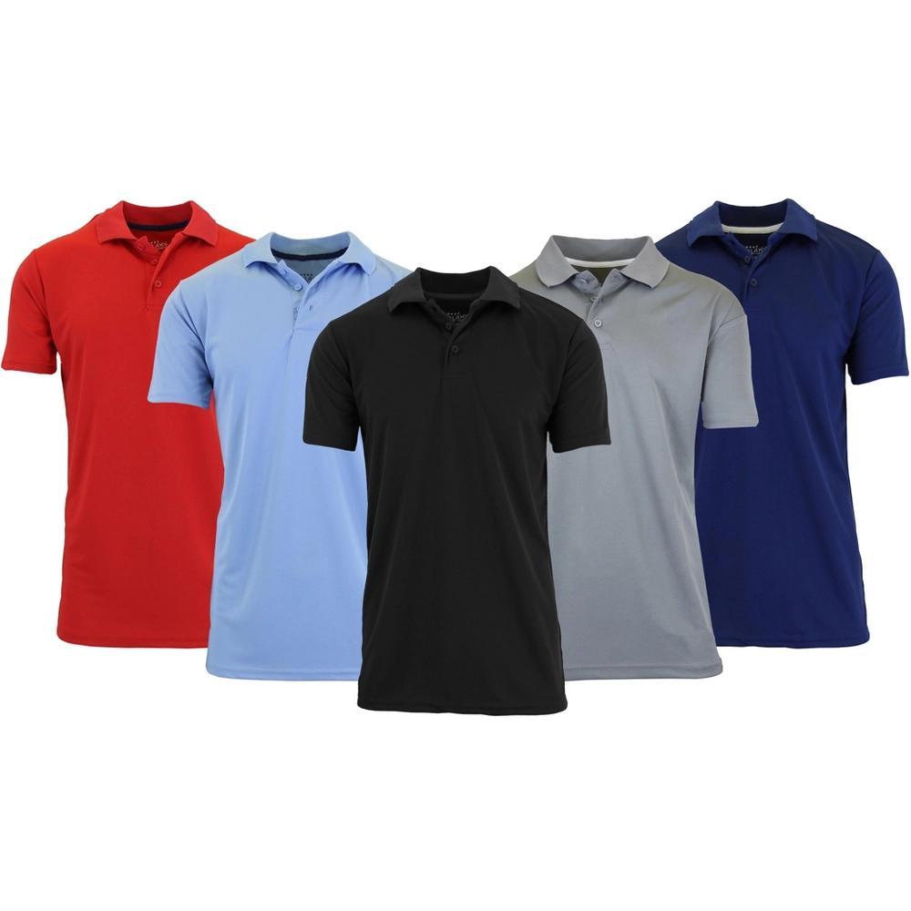 Galaxy By Harvic Men's Tagless Dry-Fit Moisture-Wicking Polo Shirt Product Image