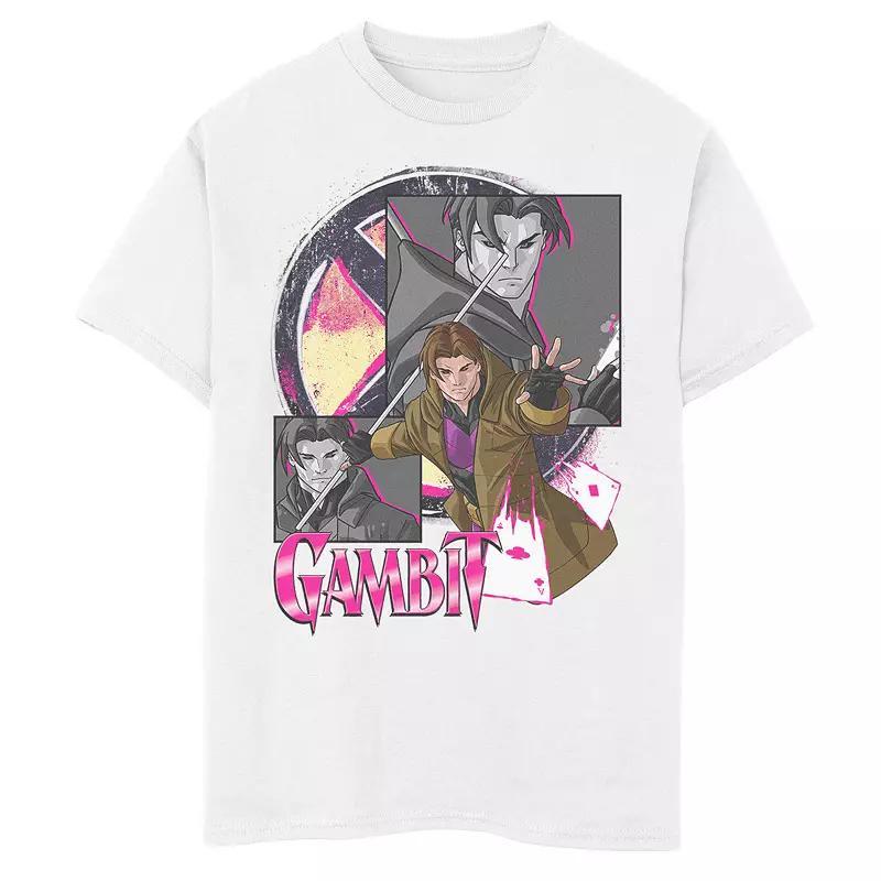 Boys 8-20 Marvel X-Men Gambit Collage Panel Logo Graphic Tee, Boy's, Size: Medium, Black Product Image