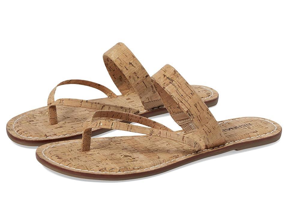 Cork Flat Thong Slide Sandals Product Image