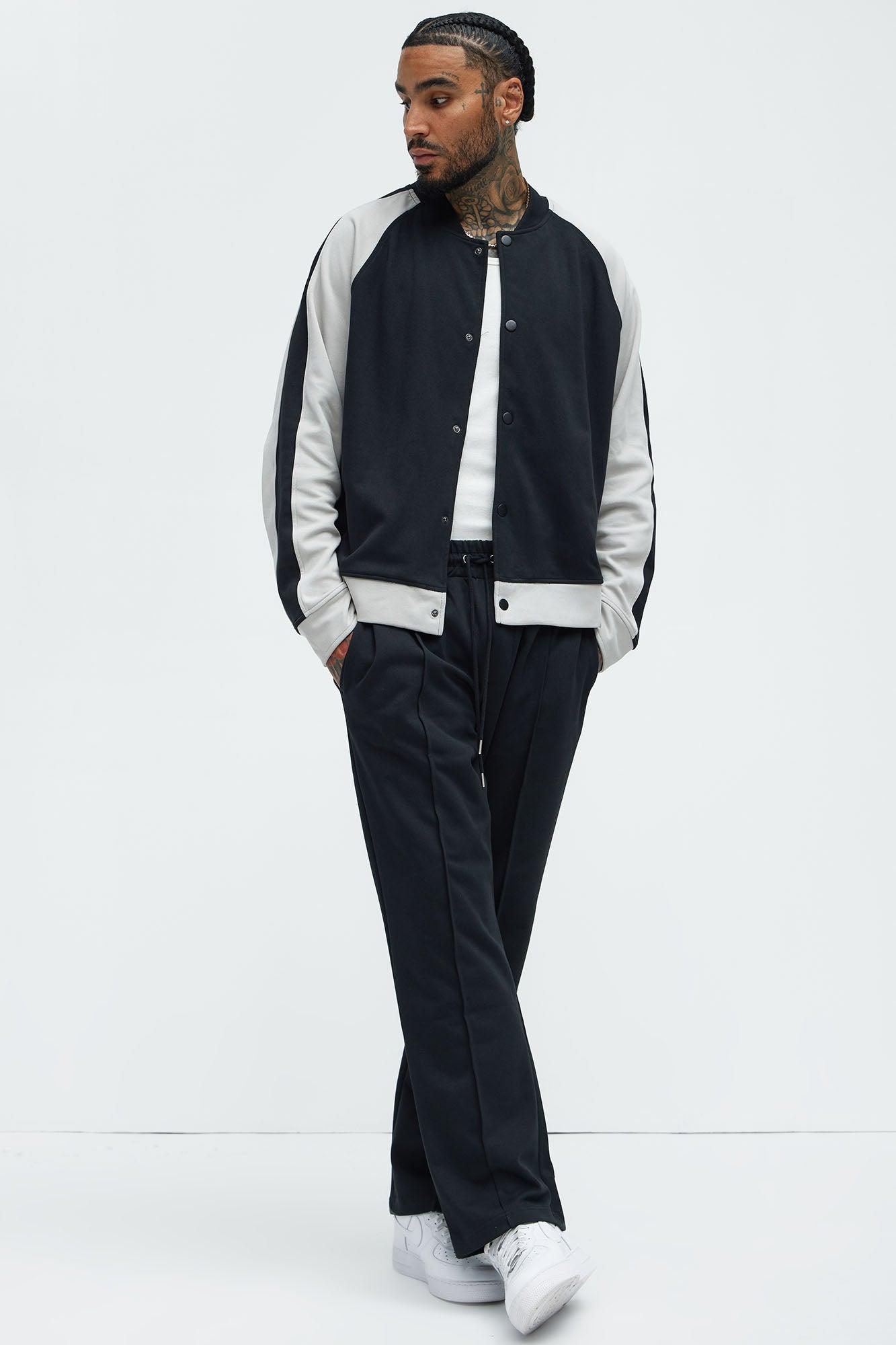 Ryan Interlock Bomber Jacket - Black Product Image