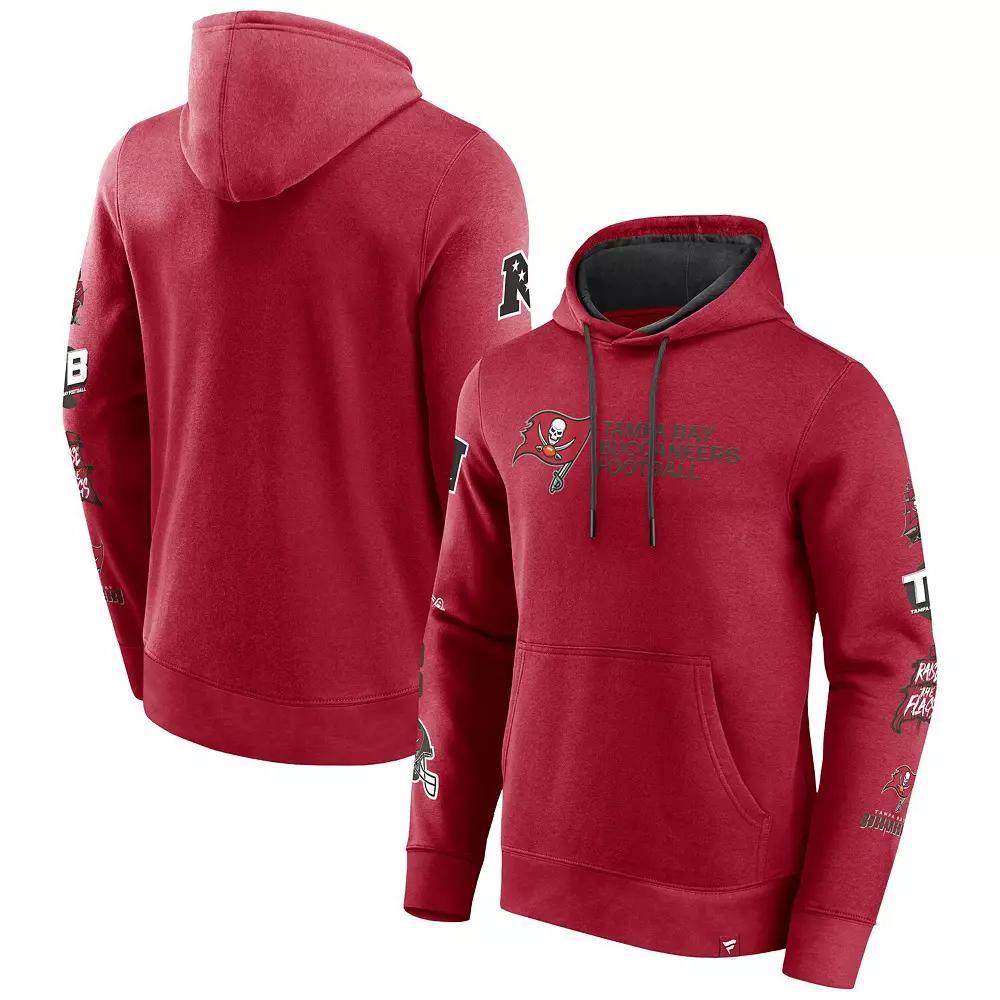 Men's Fanatics Branded Red Tampa Bay Buccaneers Extra Innings Pullover Hoodie, Size: XL Product Image