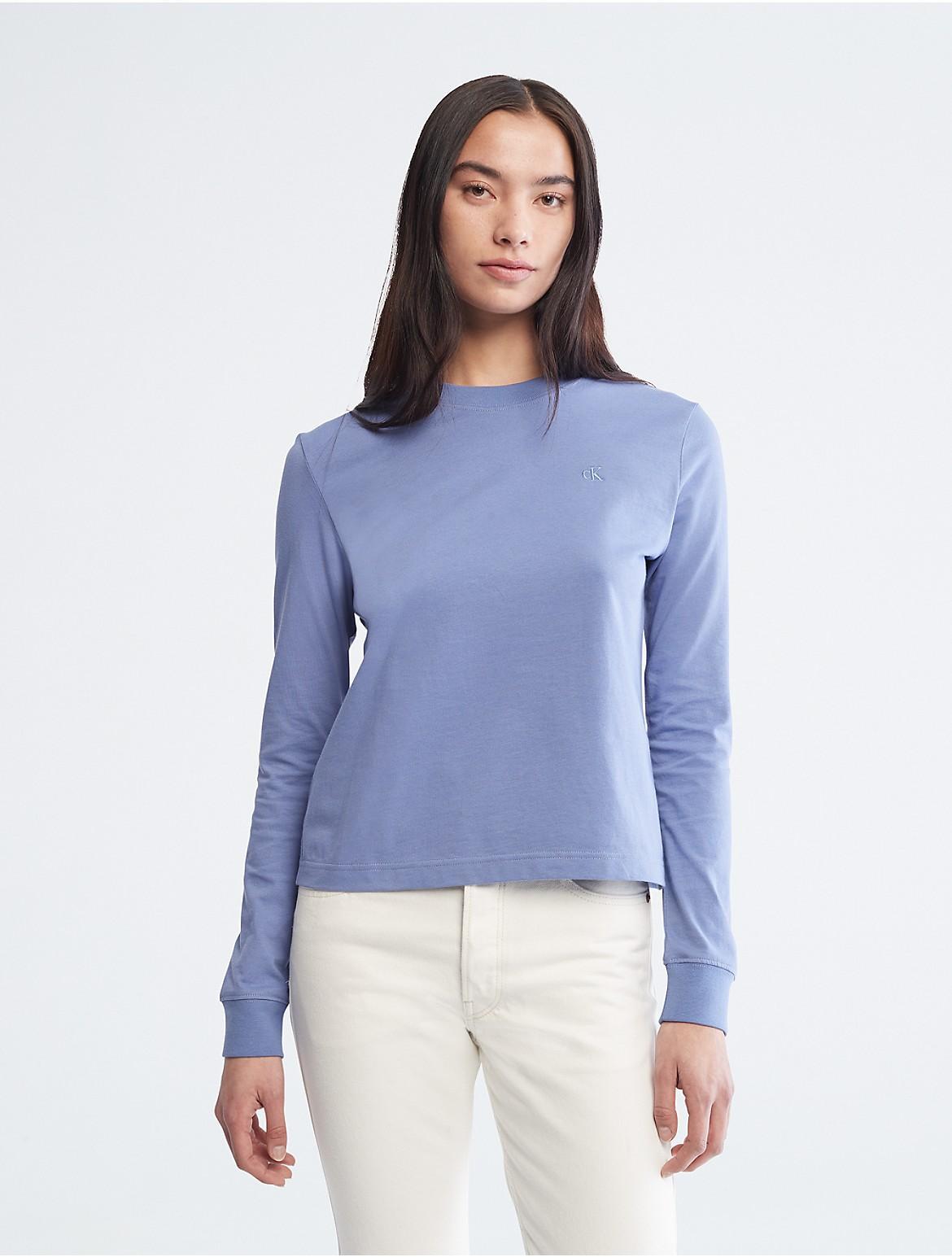 Calvin Klein Women's Archive Logo Long Sleeve T-Shirt - White - L Product Image