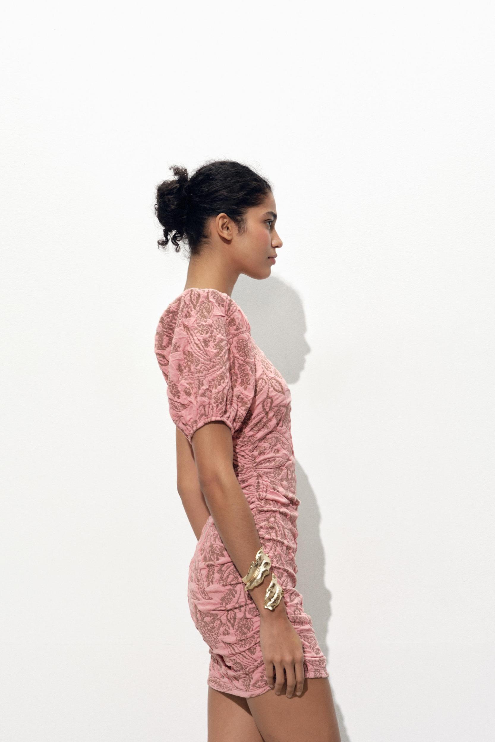 ASYMMETRIC JACQUARD DRESS Product Image