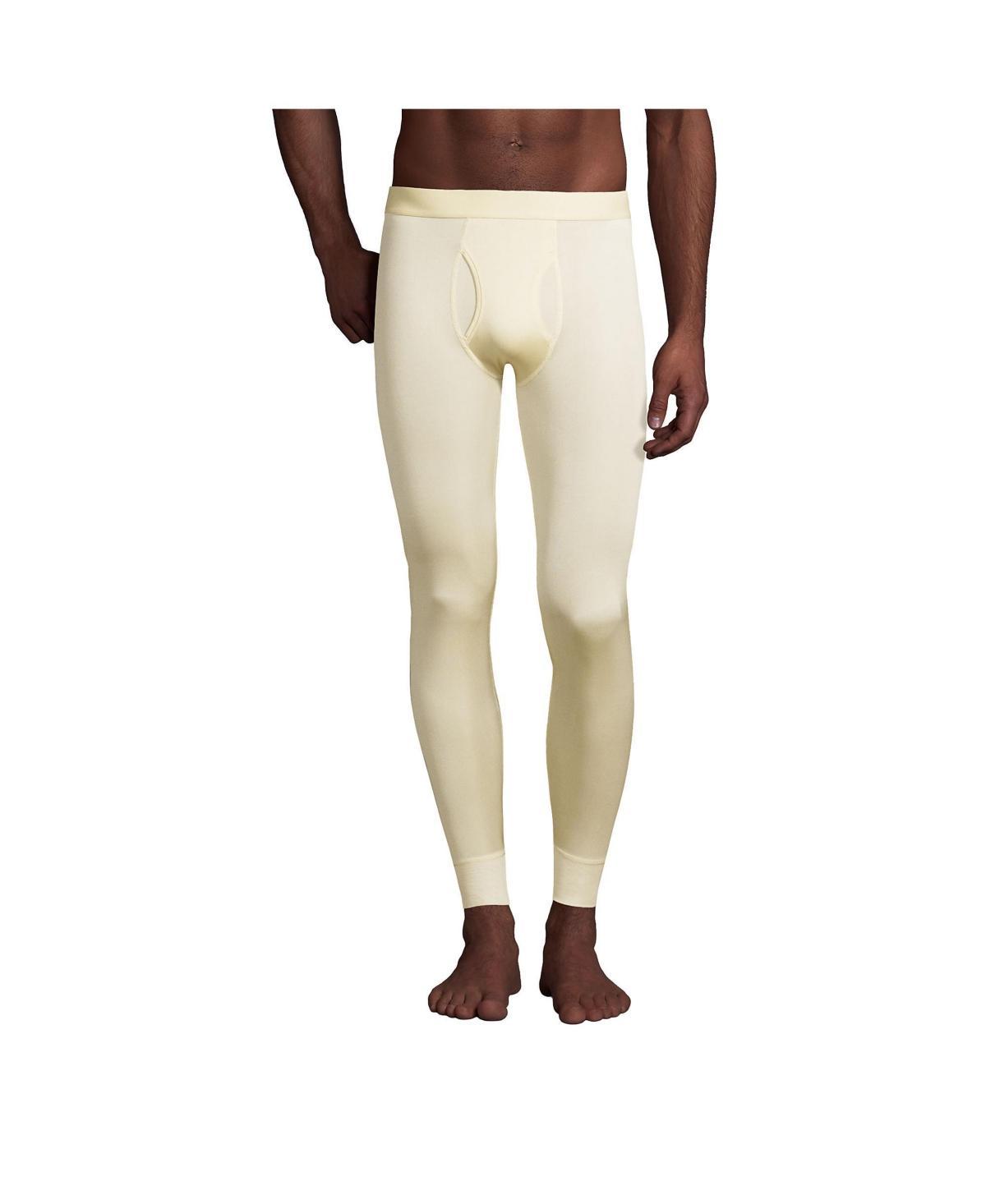 Mens Lands End Silk Long Underwear Pants White Product Image