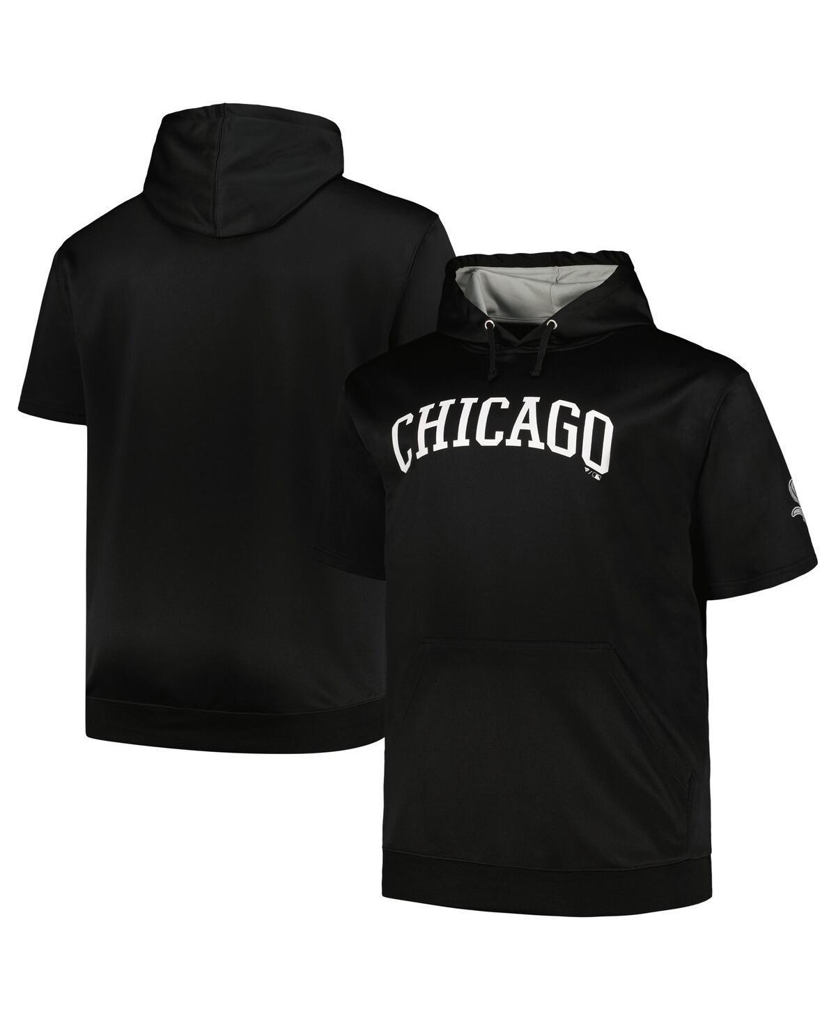 Mens Profile Chicago White Sox Big & Tall Contrast Short Sleeve Pullover Hoodie Product Image