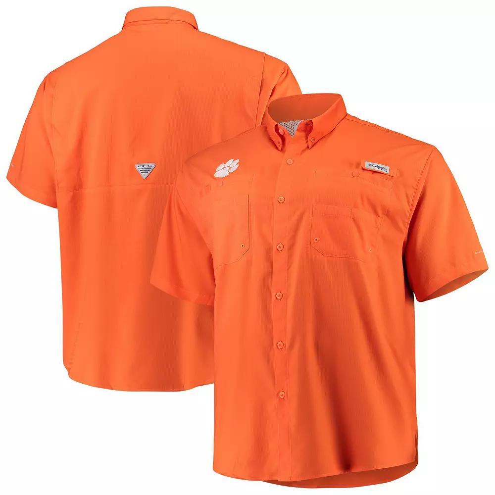 Mens Columbia Clemson Tigers Big & Tall Collegiate Tamiami Button-Down Shirt Product Image