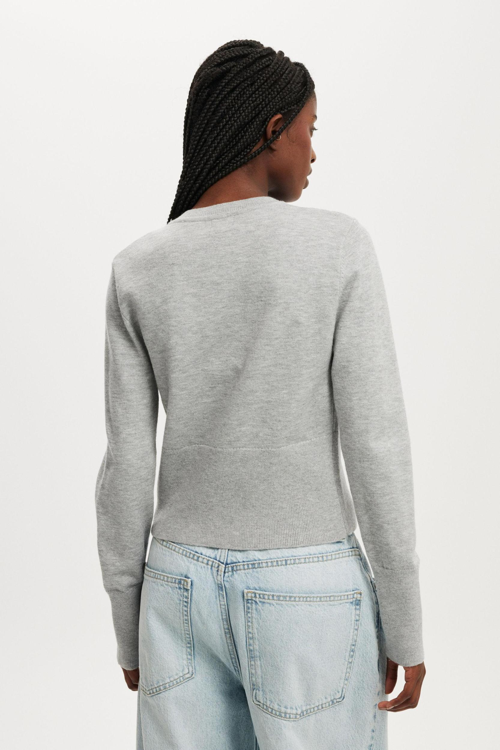 Everfine Knit Crew Cardigan Product Image