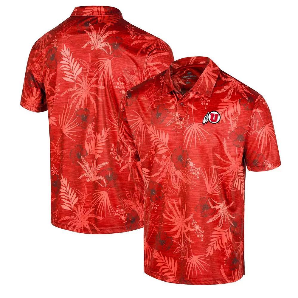 Men's Colosseum Black Wyoming Cowboys Palms Team Polo, Size: Large, Wyo Black Product Image