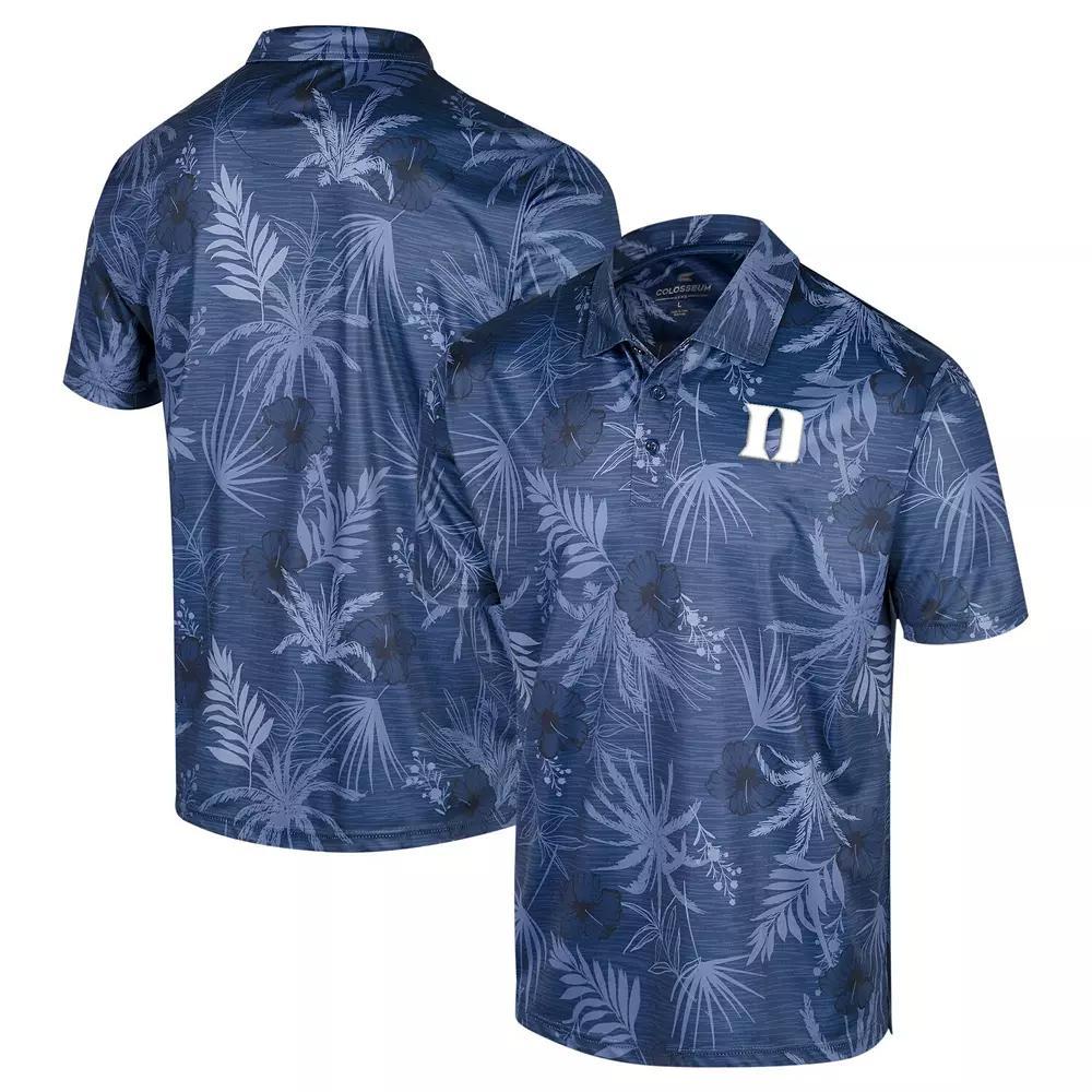 Men's Colosseum Royal Duke Blue Devils Big & Tall Palms Polo, Size: 2XLT Product Image