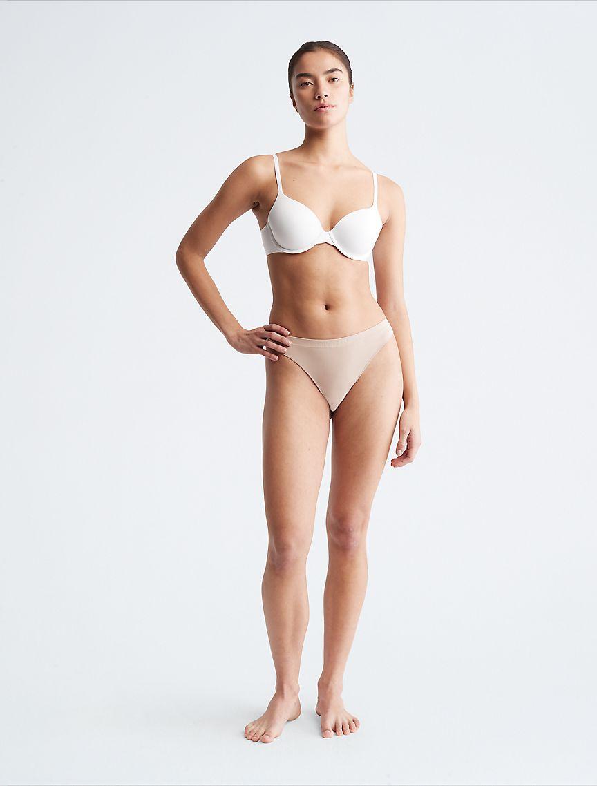 Calvin Klein Womens Bonded Flex Thong - Neutral Product Image