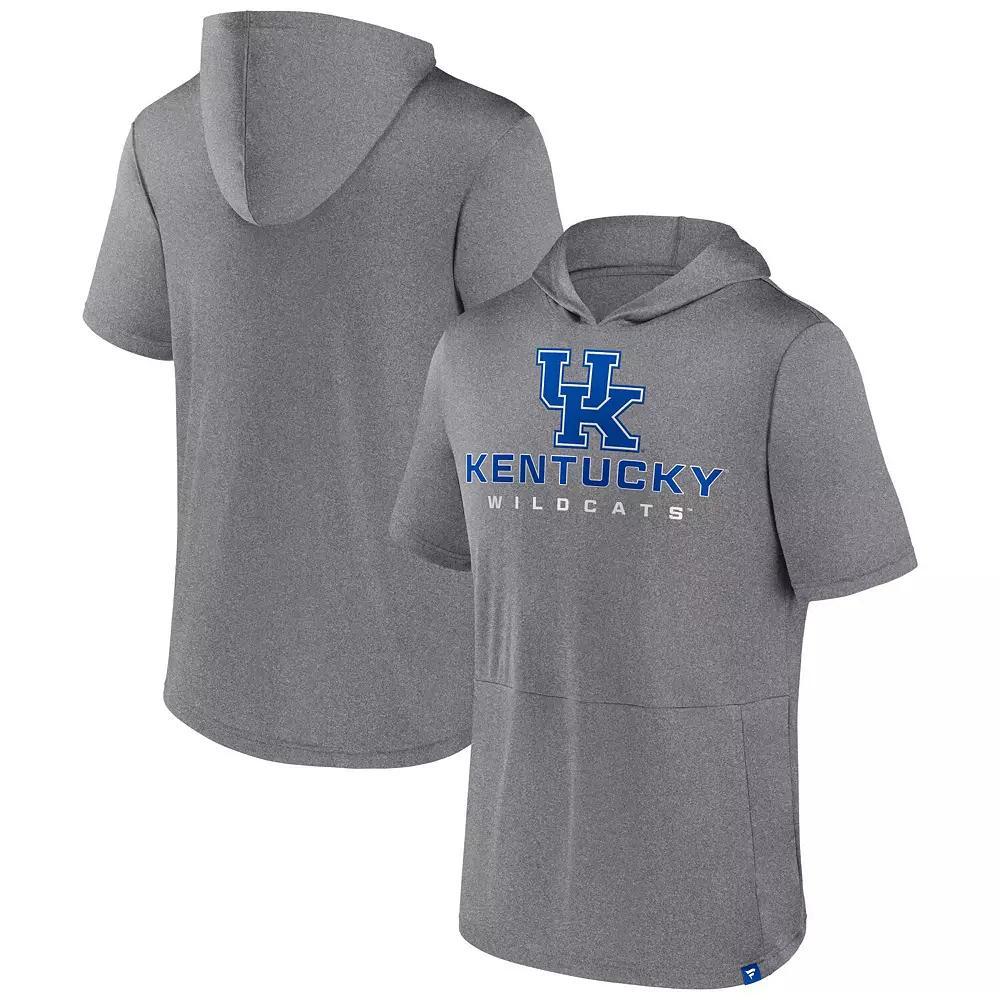 Men's Fanatics Branded Heather Gray Kentucky Wildcats Modern Stack Hoodie T-Shirt, Size: Large, Grey Product Image