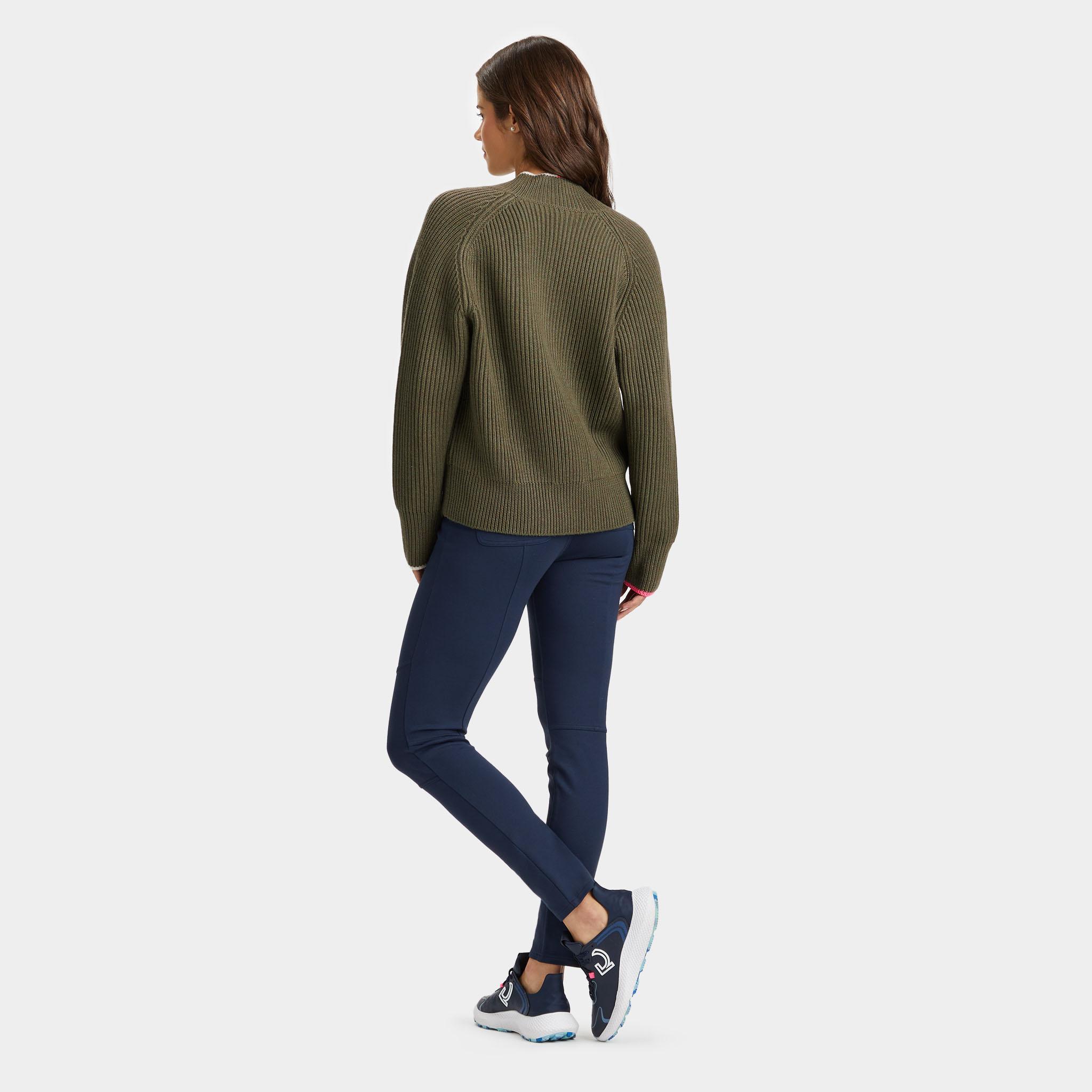 CHUNKY RIB MERINO WOOL RELAXED FIT V NECK SWEATER Product Image