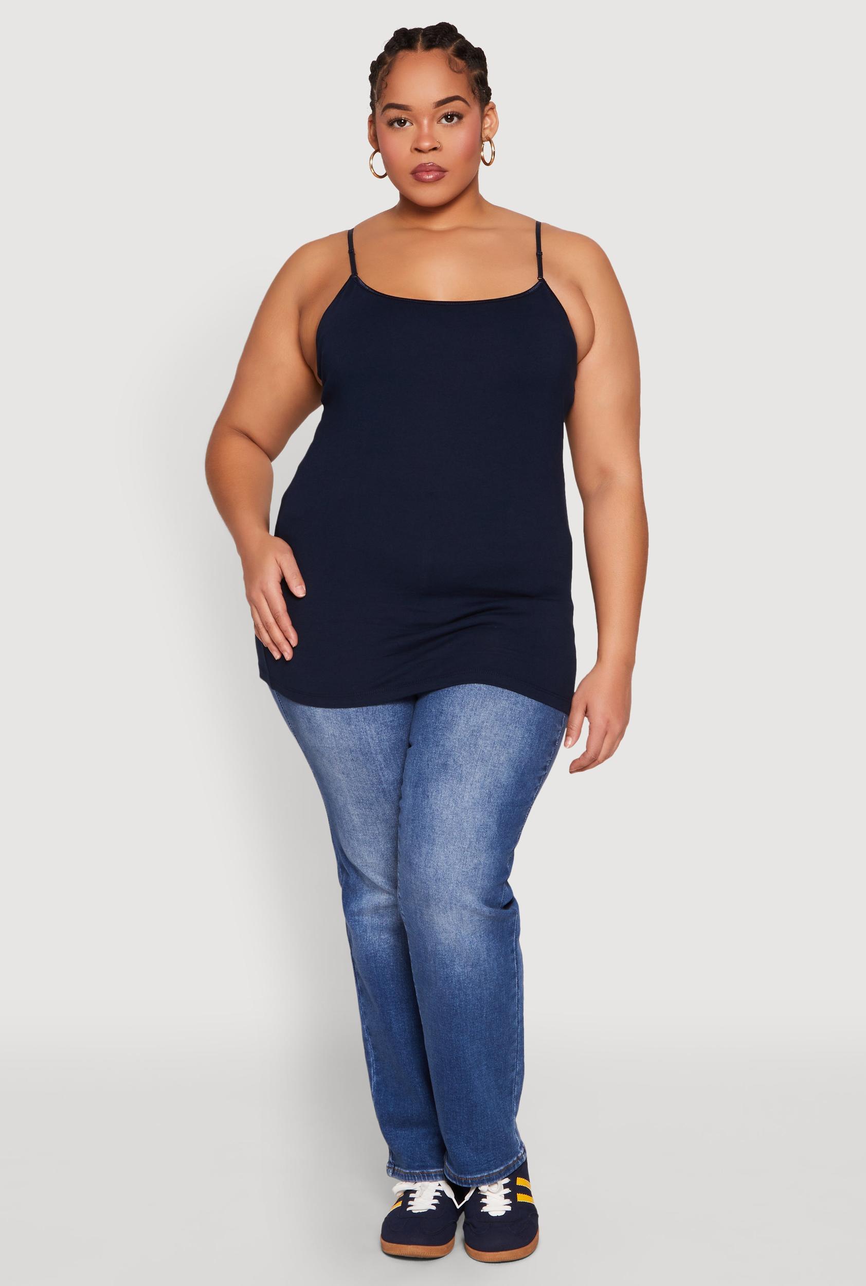Womens Plus Size Basic Shelf Bra Cami Product Image