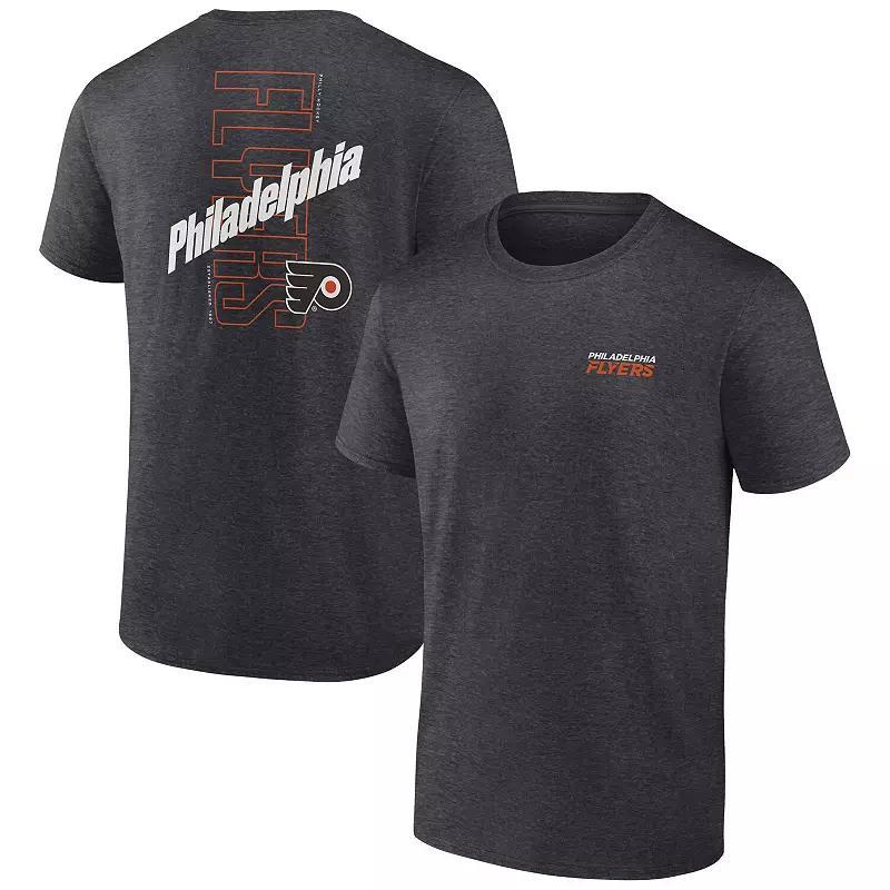 Men's Fanatics Branded Heather Charcoal Pittsburgh Penguins Backbone T-Shirt, Size: Large Product Image