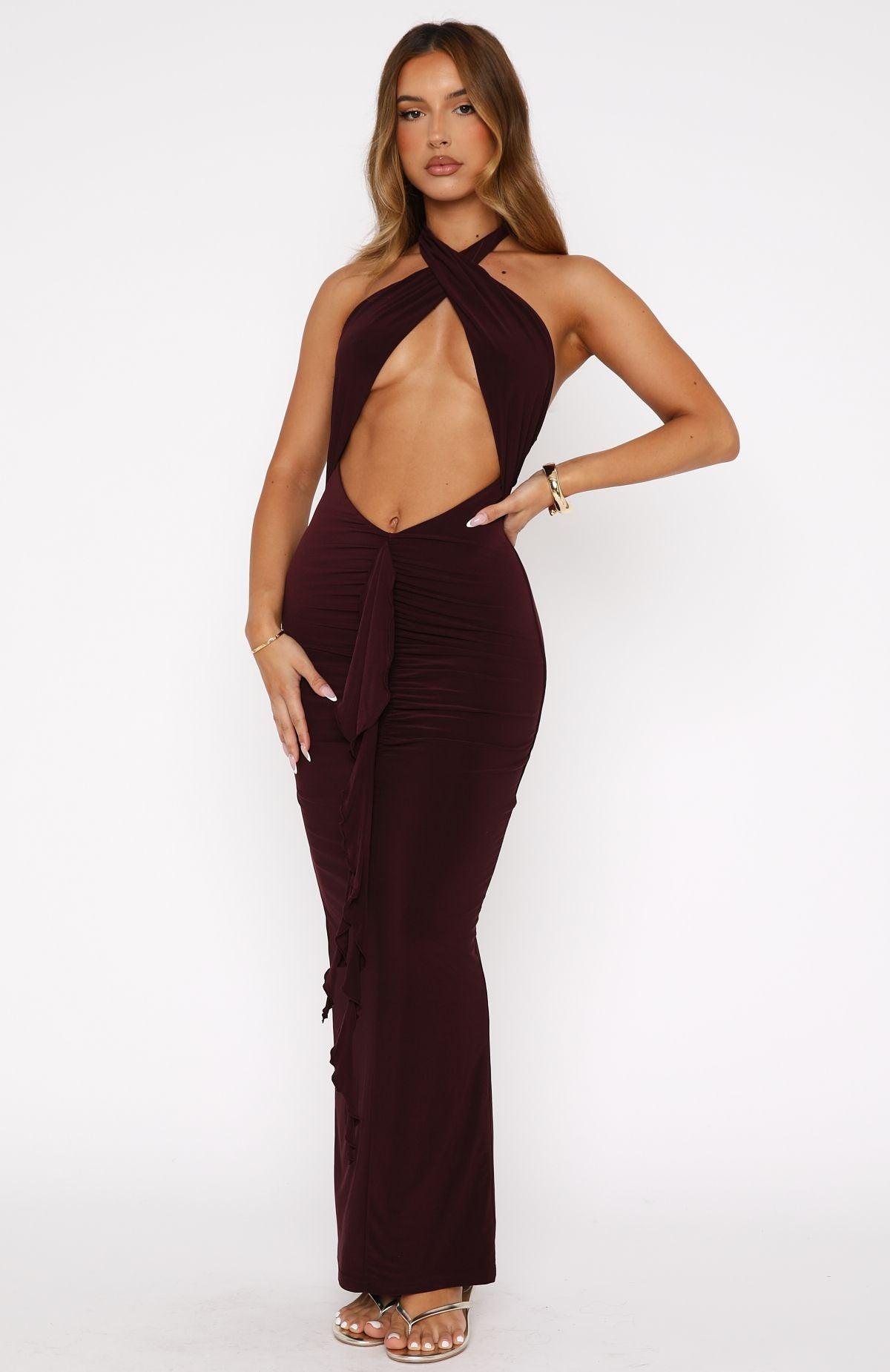 Soul Ties Maxi Dress Plum Product Image