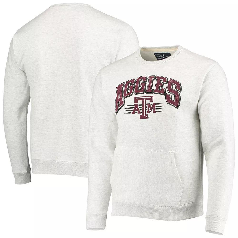 Men's League Collegiate Wear Heathered Gray Texas A&M Aggies Upperclassman Pocket Pullover Sweatshirt, Size: 2XL, Grey Product Image