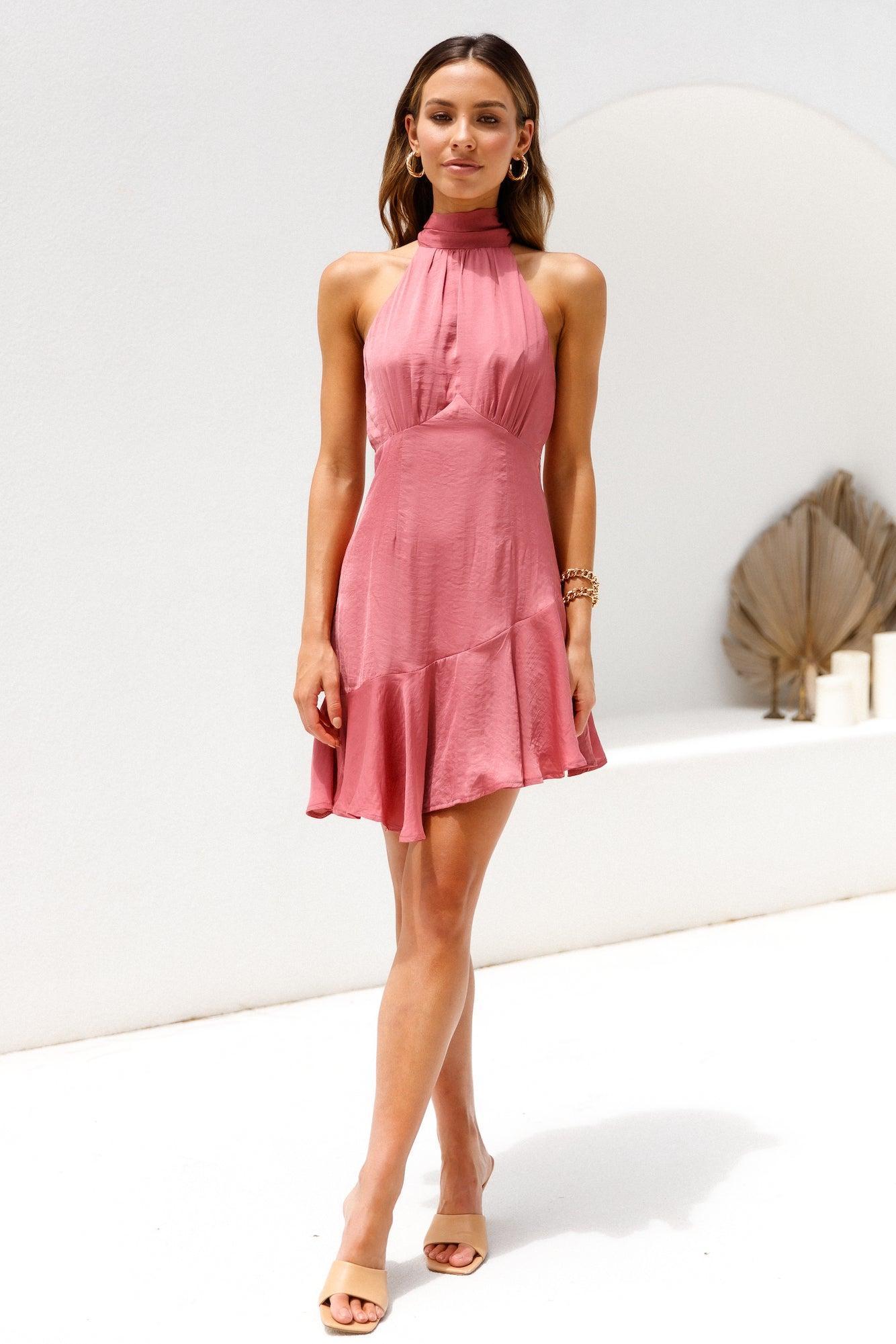 Looking Cute Dress Rose Product Image