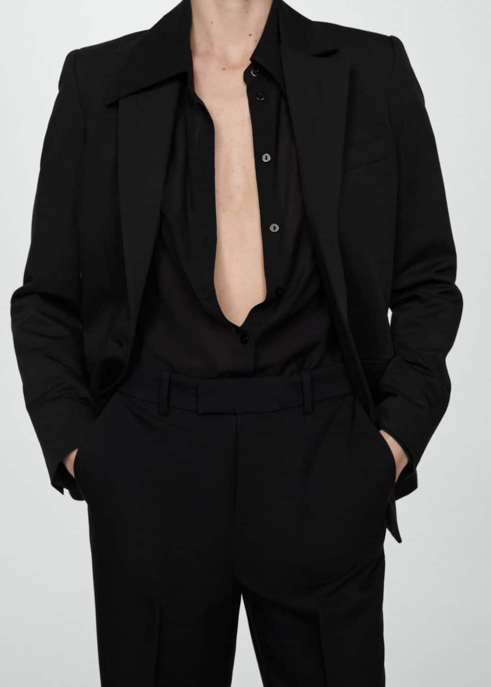 Mango tailored cigarette pants Product Image