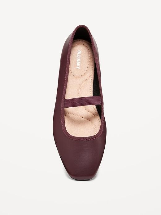 Mary Jane Square-Toe Ballet Flats Product Image