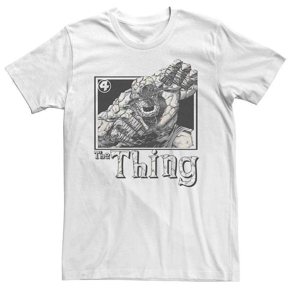 Men's Marvel Fantastic Four The Thing Simple Portrait Tee, Size: Large, White Product Image