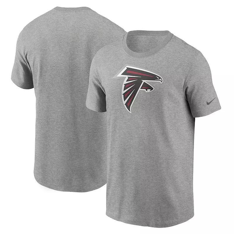 Men's Nike Heathered Gray Atlanta Falcons Primary Logo T-Shirt, Size: 3XL, Grey Product Image