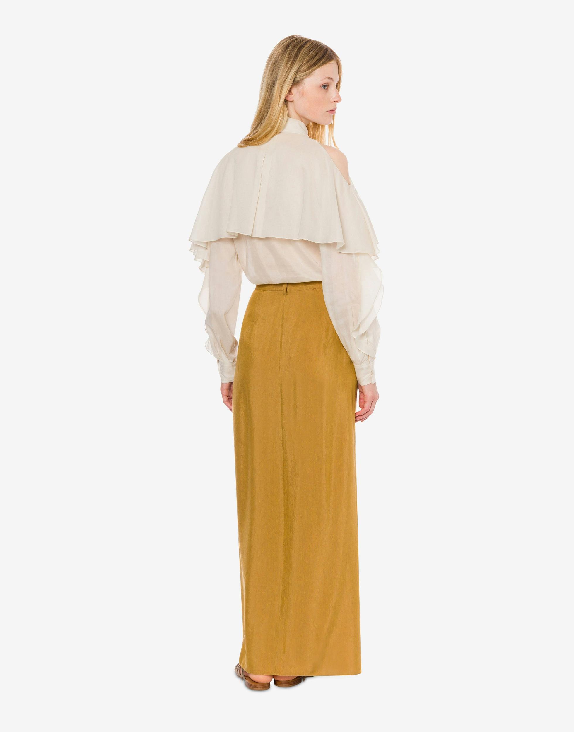 Organised muslin shirt with ruffles Product Image
