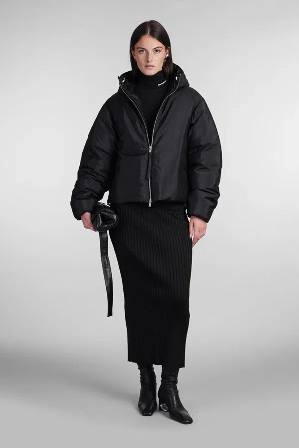 JIL SANDER Oversized Zip In Black Product Image
