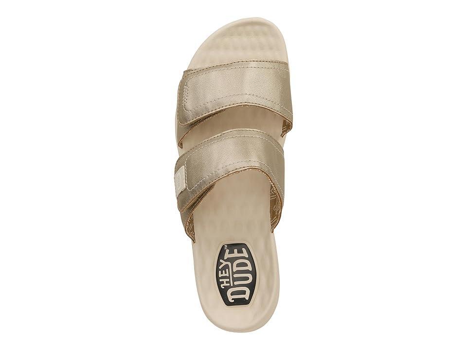 Hey Dude Delray Slide Classic (Champagne) Women's Shoes Product Image