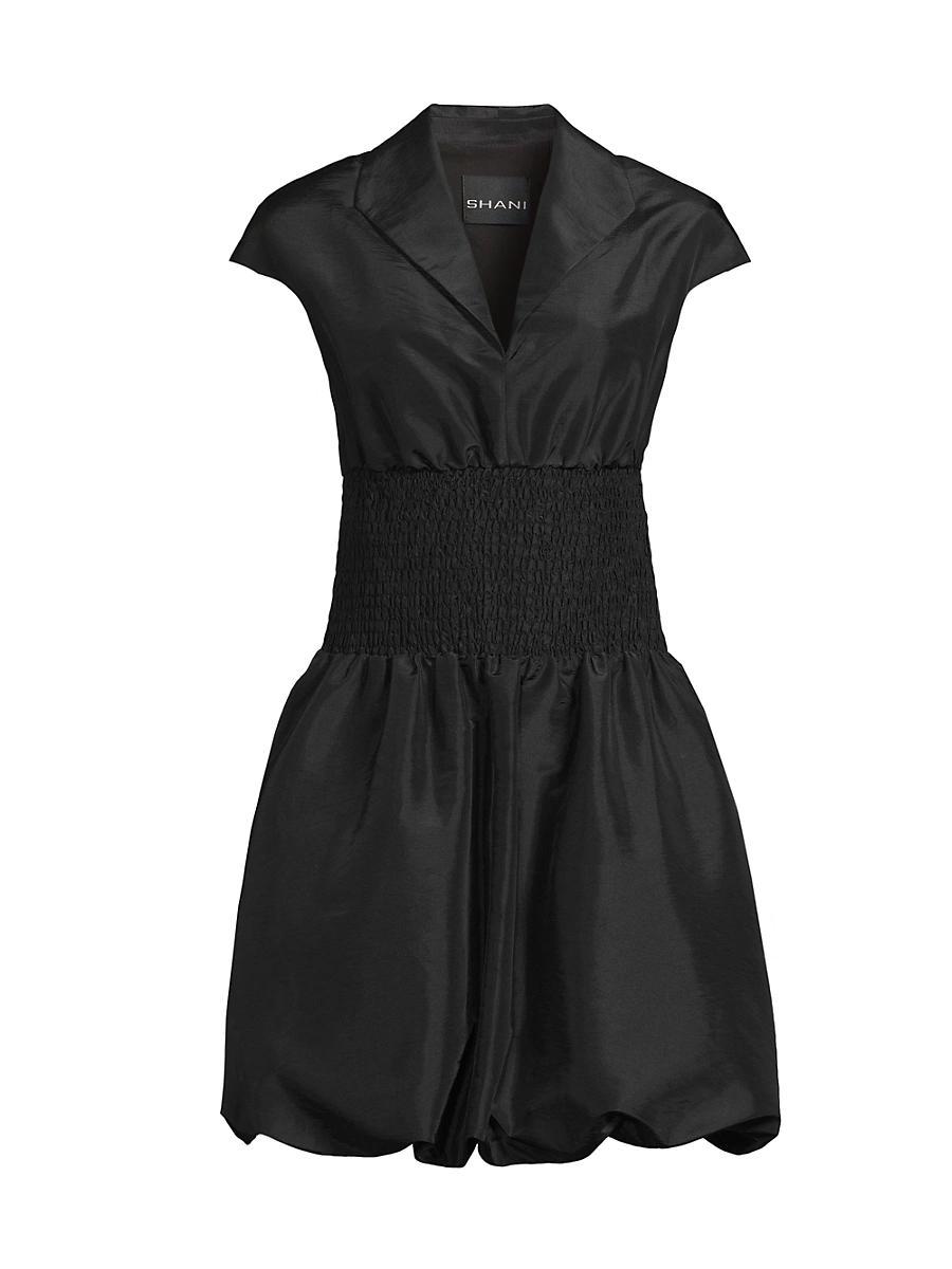 Womens Smocked Balloon Dress Product Image