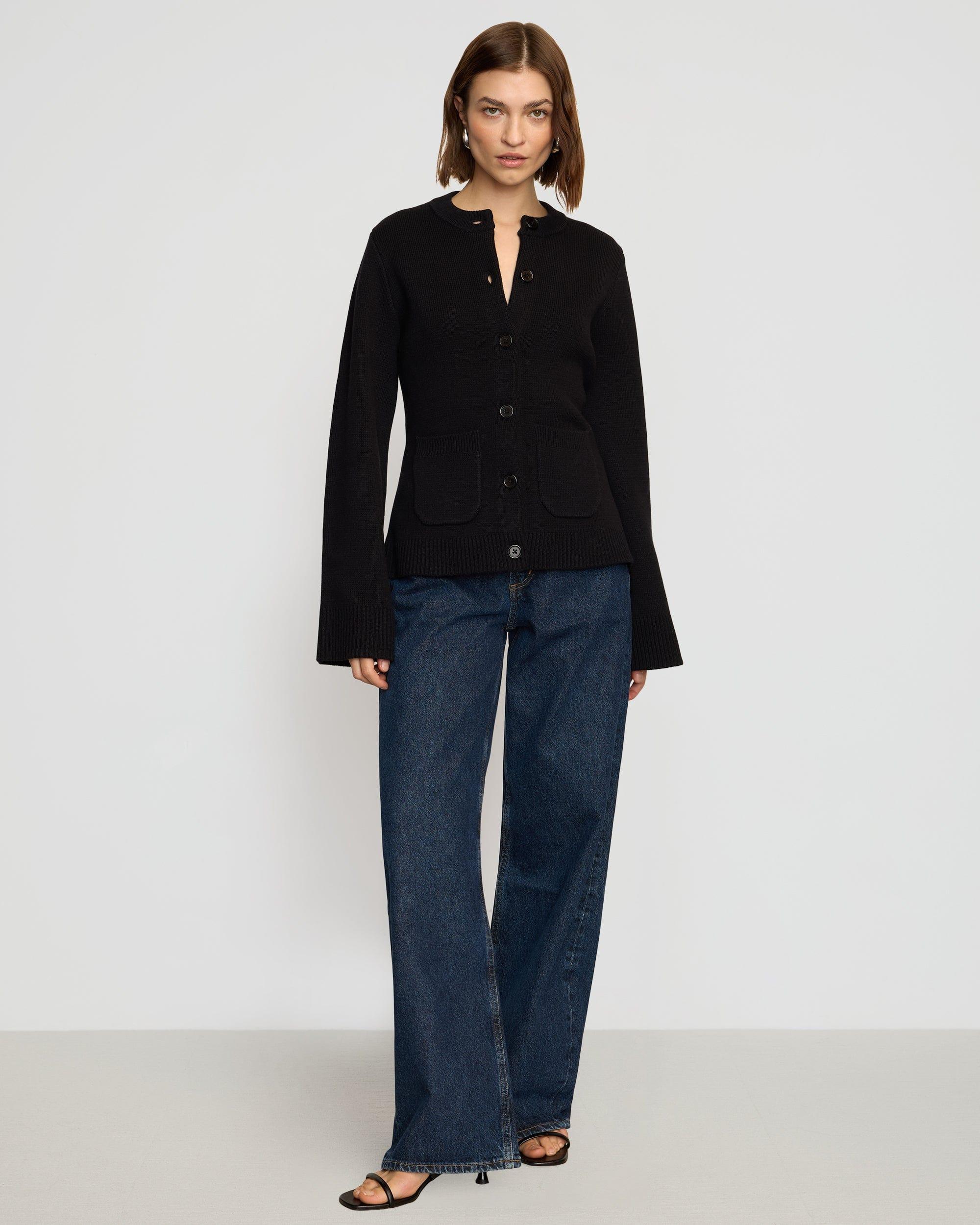 Eames Organic Cotton-Wool Button Cardigan Product Image