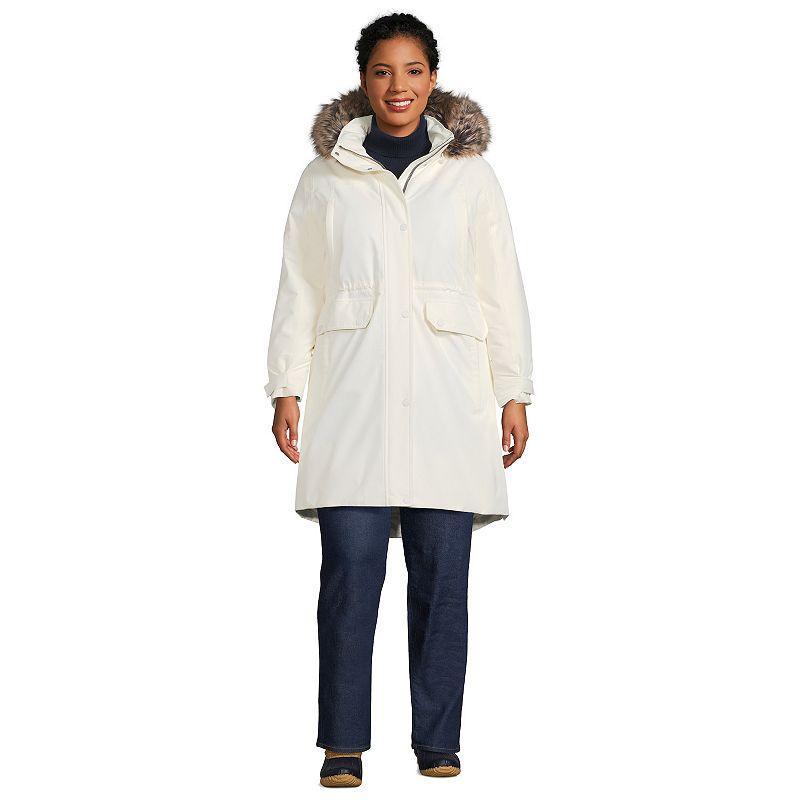 Plus Size Lands' End Expedition Down Waterproof Winter Parka, Women's, Size: 3XL, Black Product Image