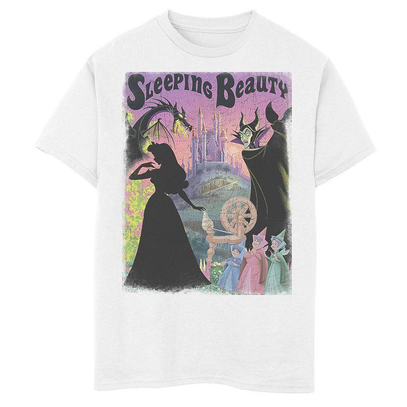 Disneys Sleeping Beauty Aurora Maleficent Mens Poster Tee, Boys Product Image