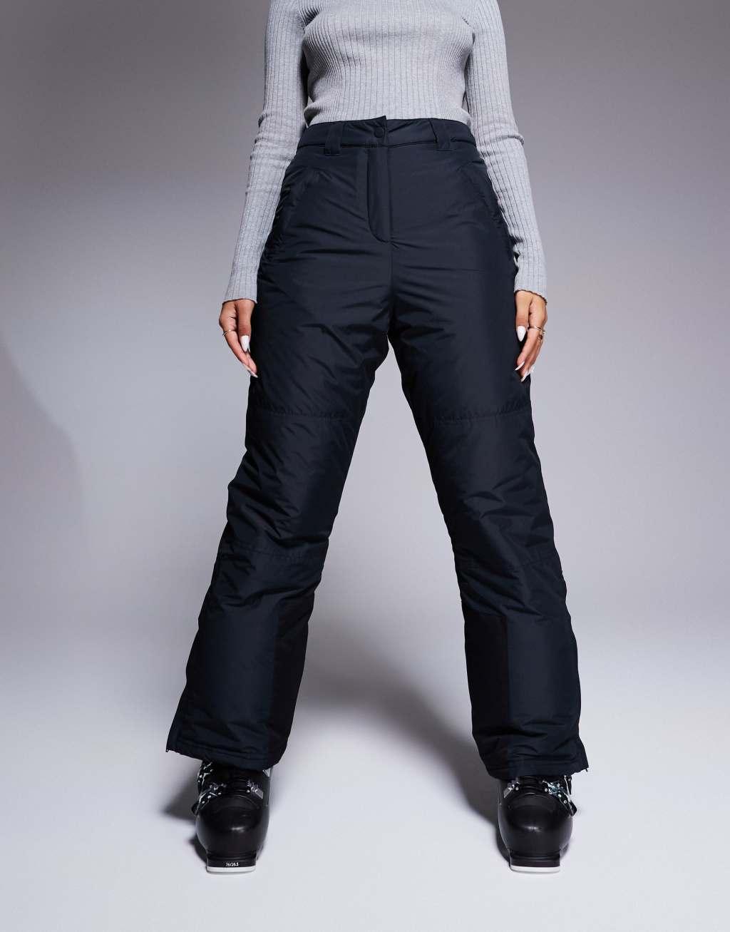 4505 Ski straight leg water repellent ski pants in black  Product Image