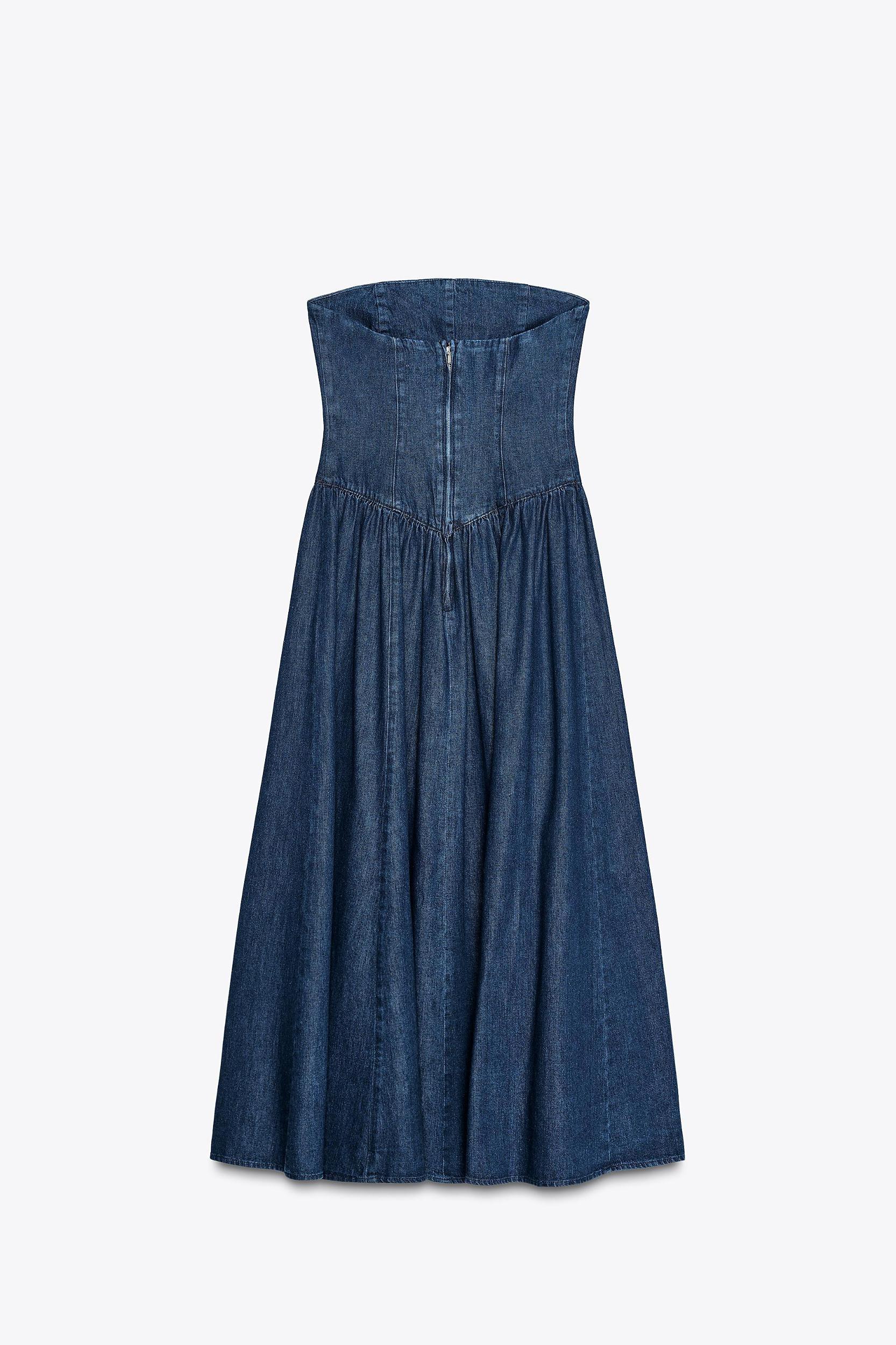 TRF DENIM MIDI DRESS Product Image