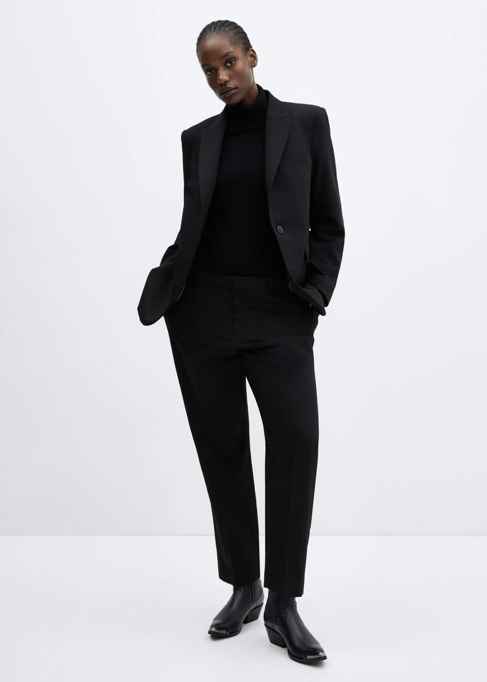 Mango tailored cigarette pants Product Image