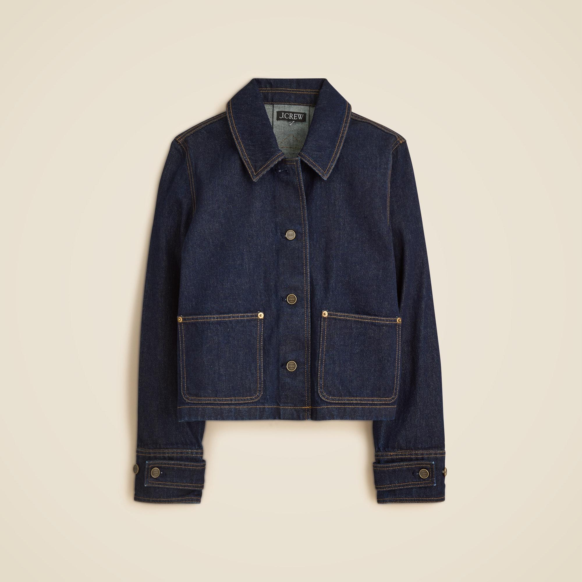 Cropped Barn Jacket™ in denim Product Image