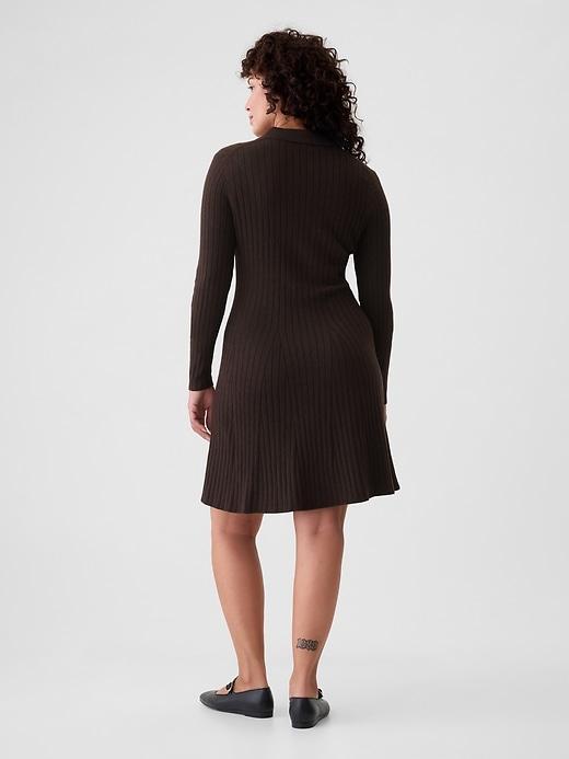 CashSoft Polo Sweater Mini Dress Product Image