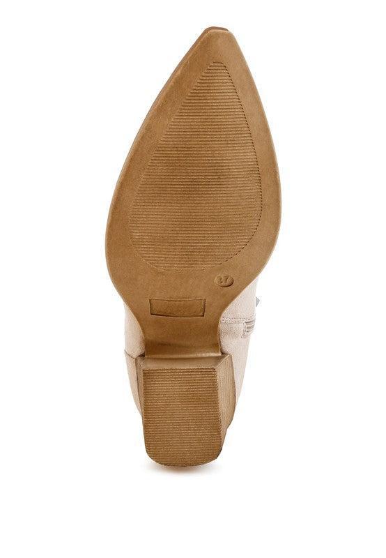 Bimmy Woven Pointy Western Boots Product Image