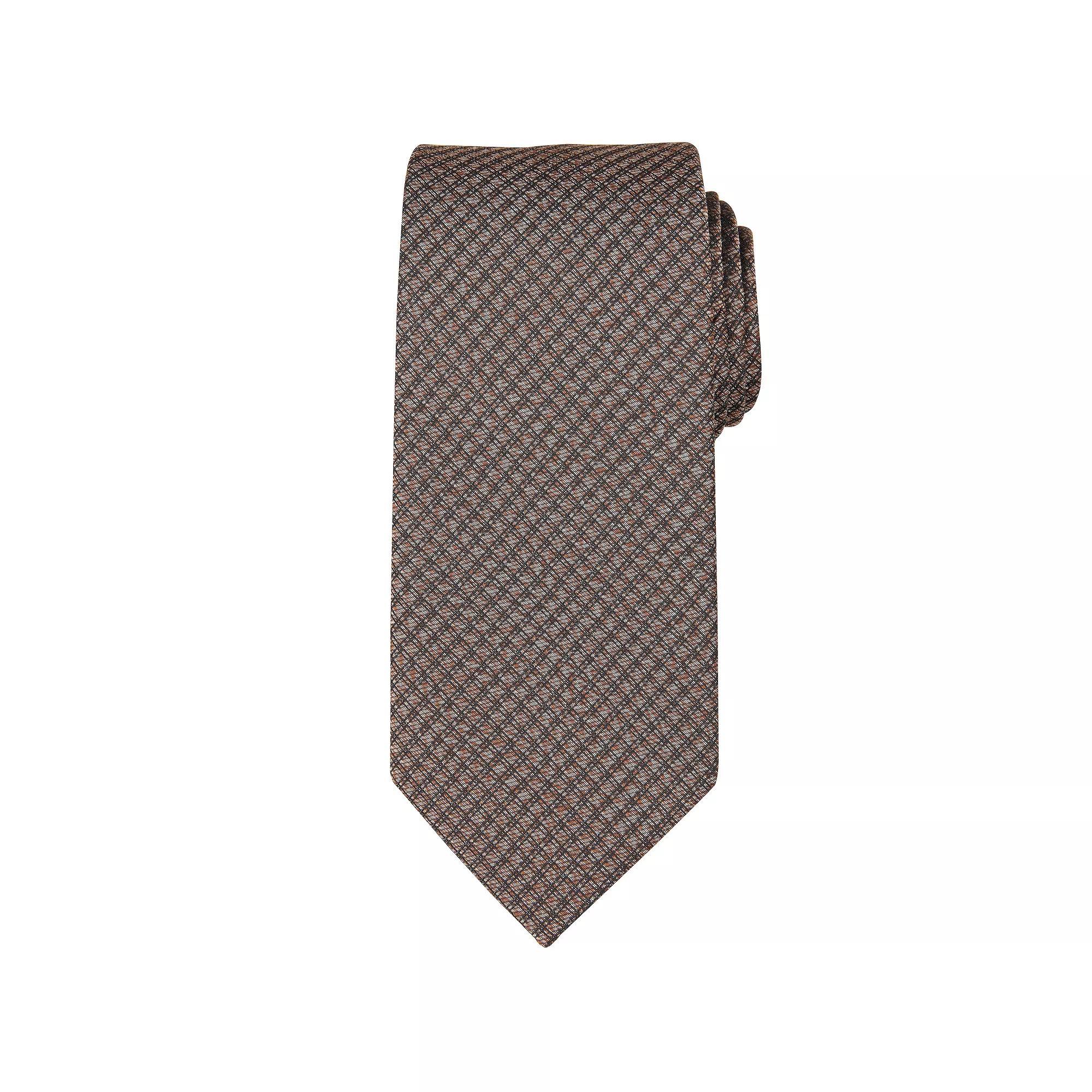Men's Bespoke Solid Tie, Brown Darien Product Image