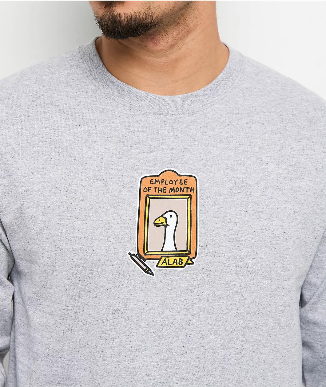 A.LAB Not So Silly Grey Long Sleeve T-Shirt Product Image