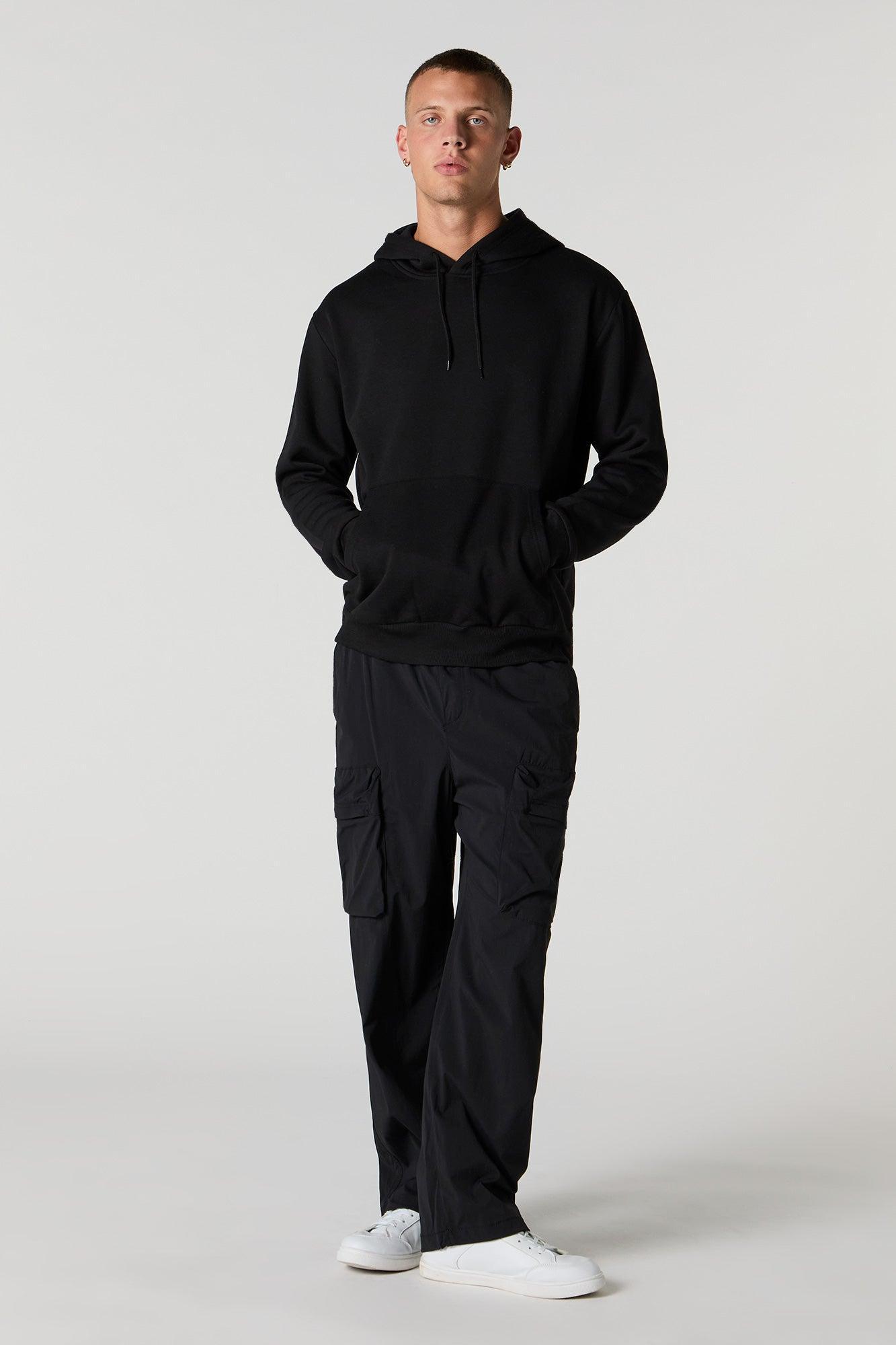 Everyday Solid Fleece Hoodie Male Product Image