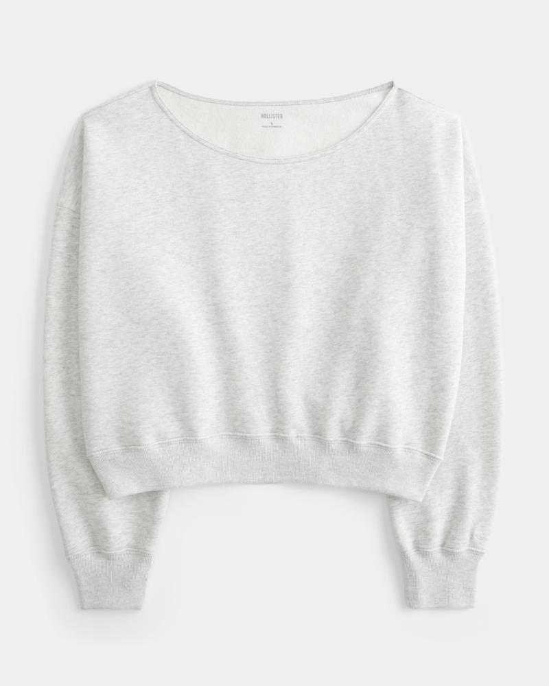 Easy Off-the-Shoulder Sweatshirt Product Image