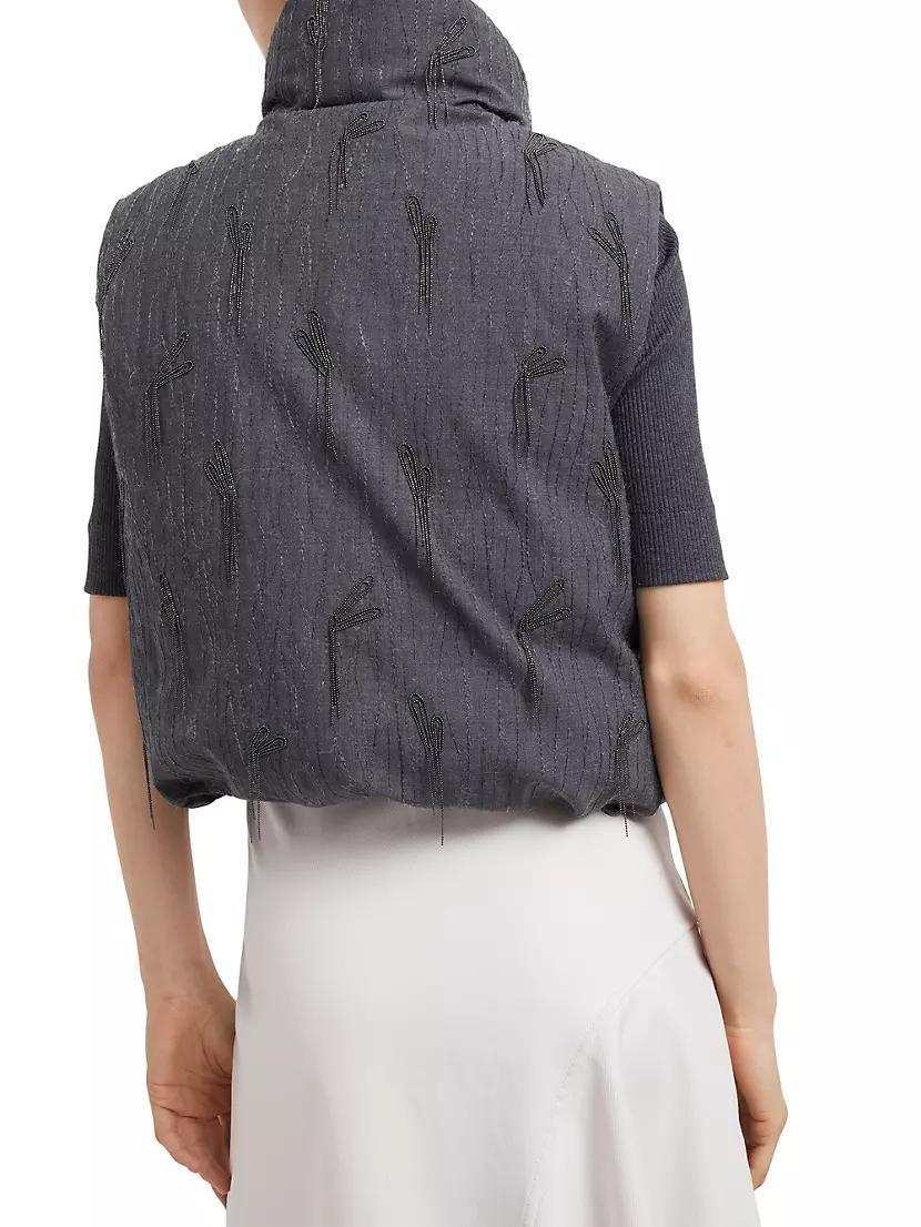 Tropical Luxury Wool Down Vest Product Image
