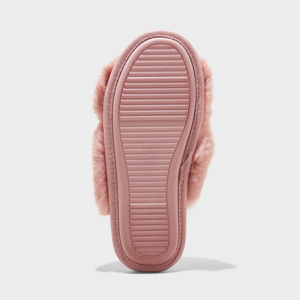 Women's Paris Crossband Slide Slippers - Auden™ Blush XL: Indoor/Outdoor Open Toe Product Image